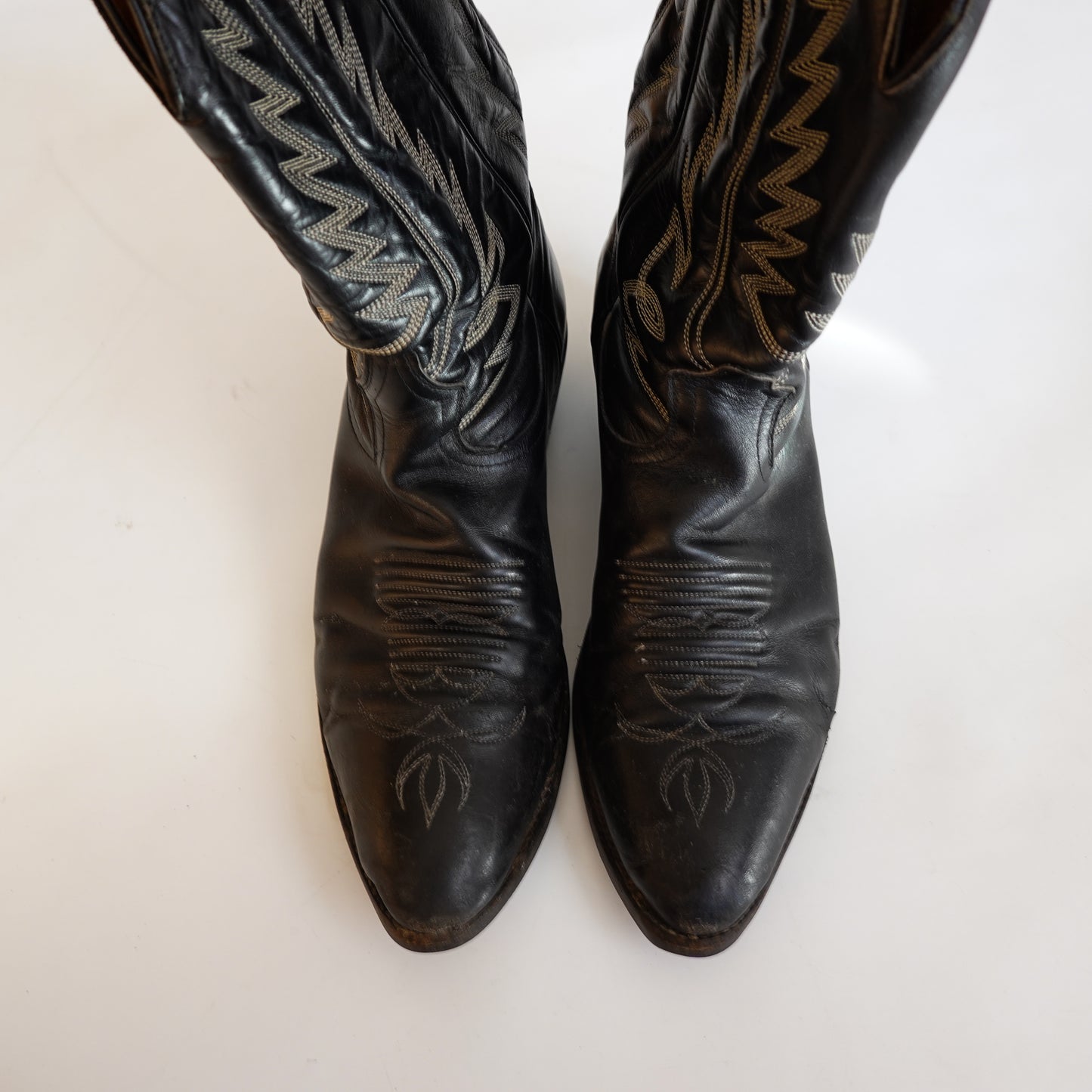 Leather Cowboy Boots - Size 11
