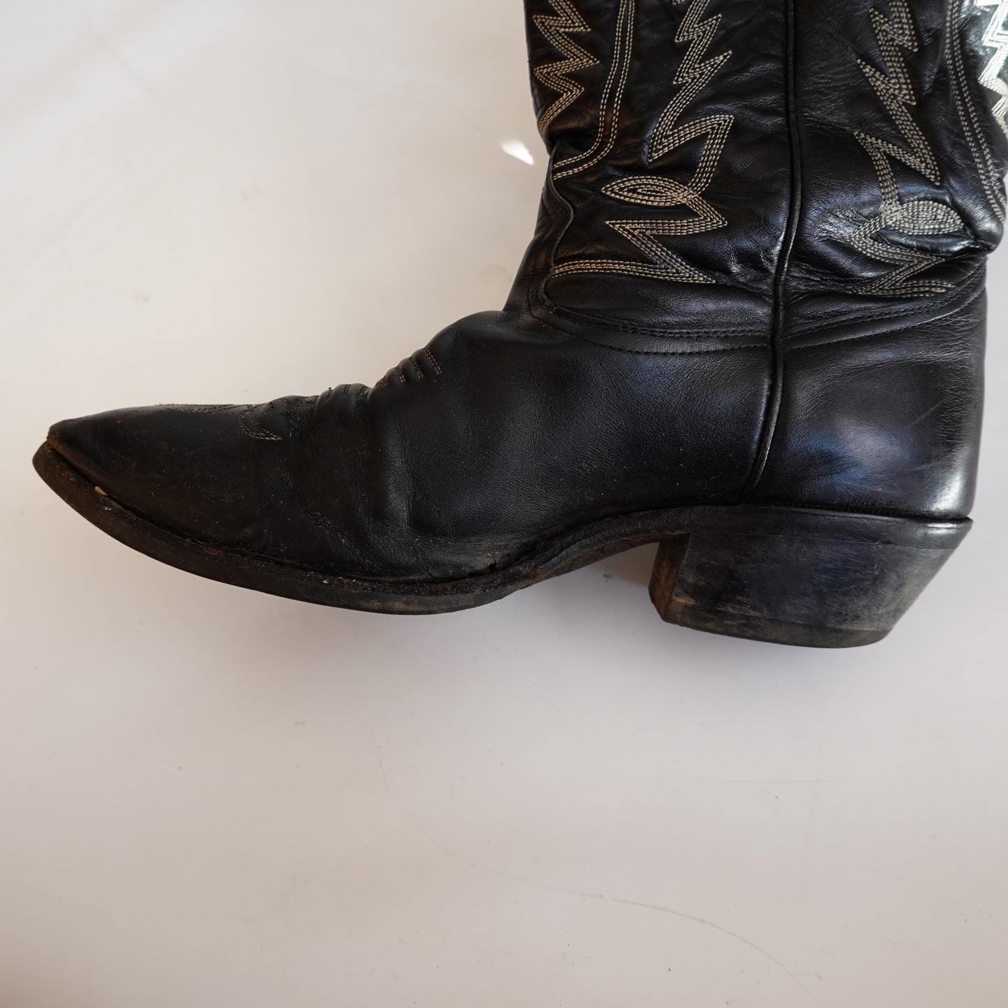 Leather Cowboy Boots - Size 11