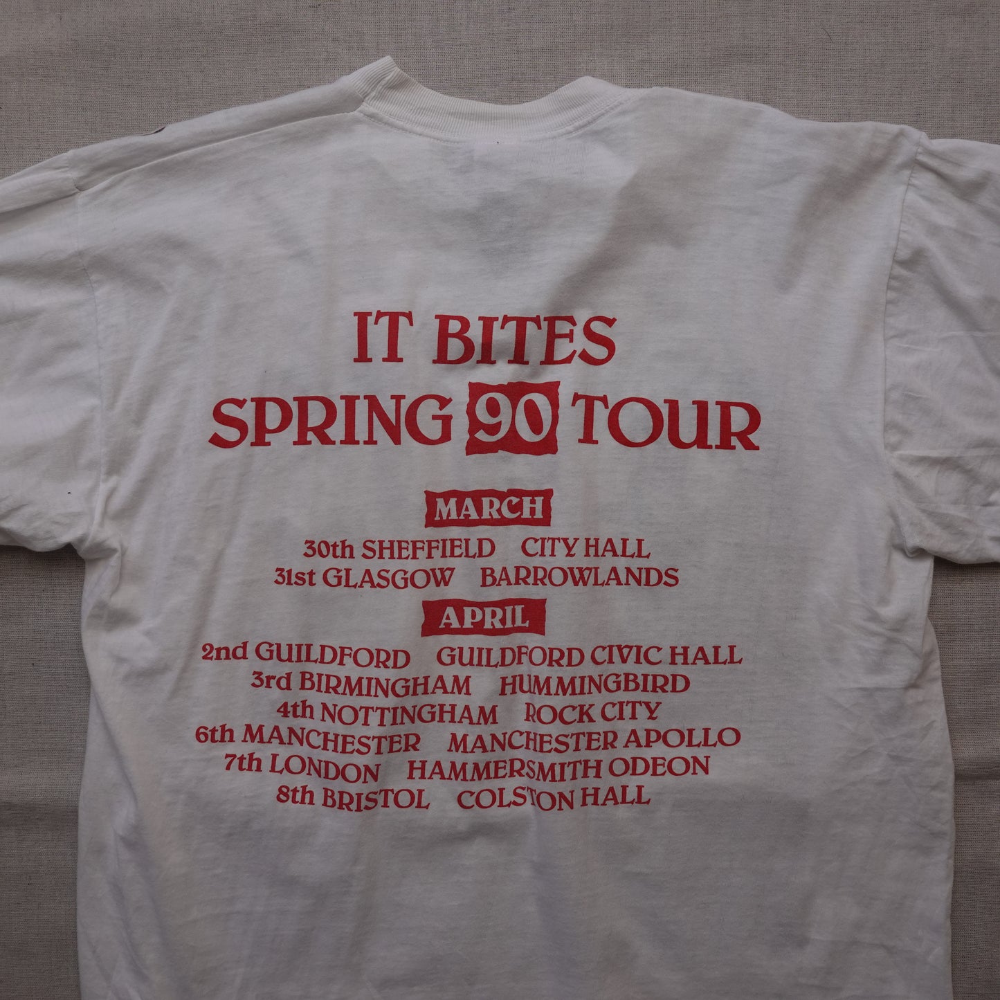 1990 It Bites Euro Tour Tee - Size XL