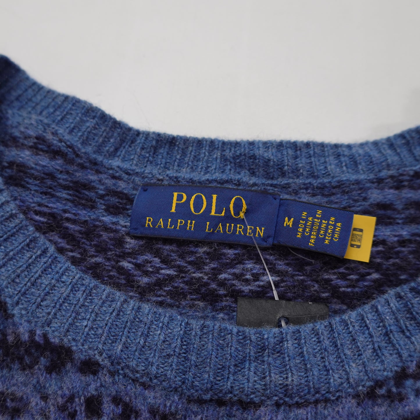 Polo RL Blue Knit Sweater - Size M