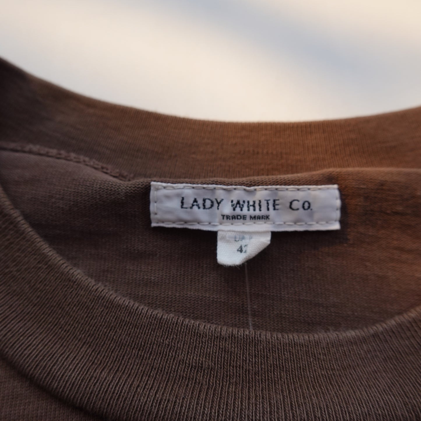 Lady White Co. Heavyweight Brown Tee - Size XL