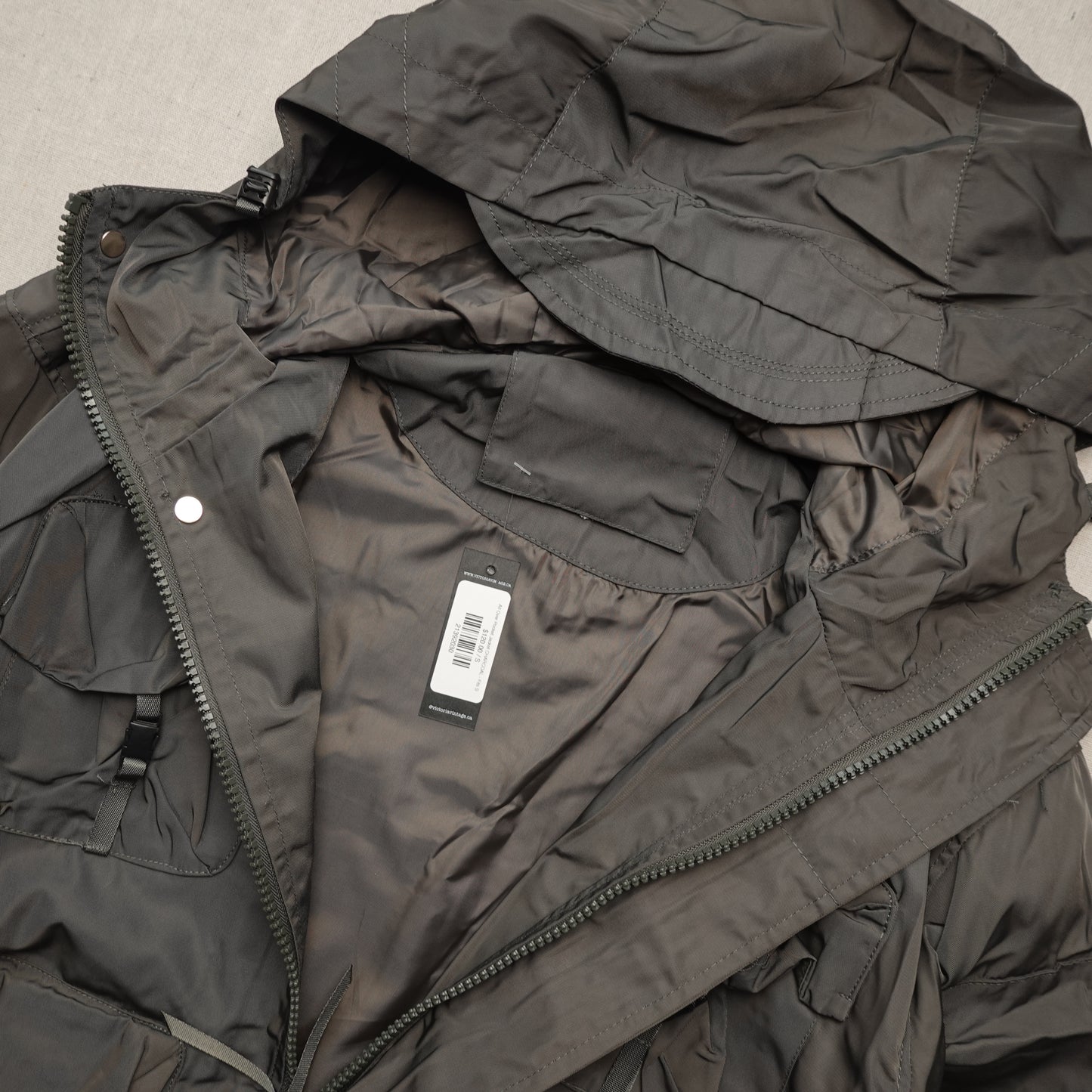 All Over Pocket Jacket CHARCOAL - Fits S