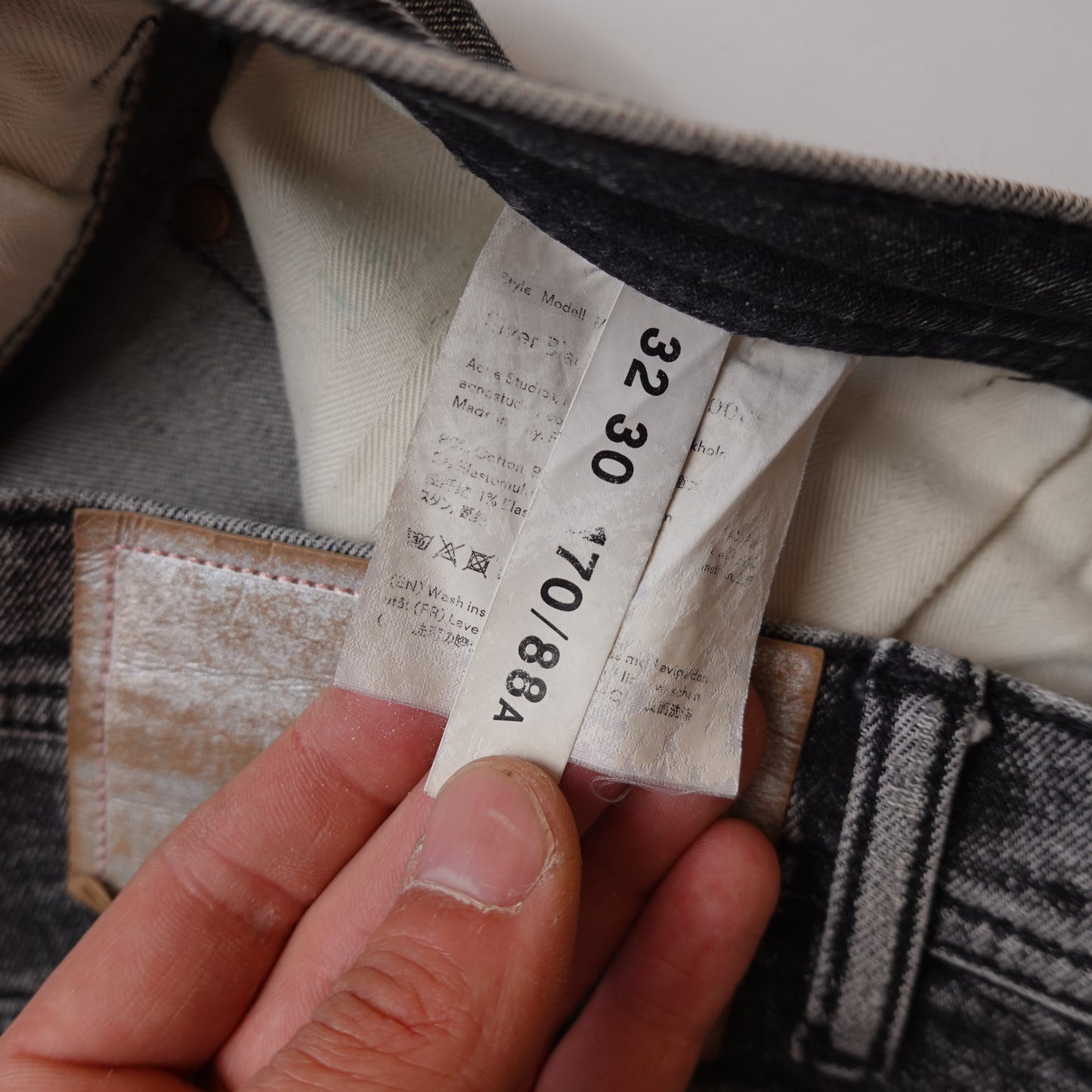 Acne Studios Black Marble Pant - Size 32