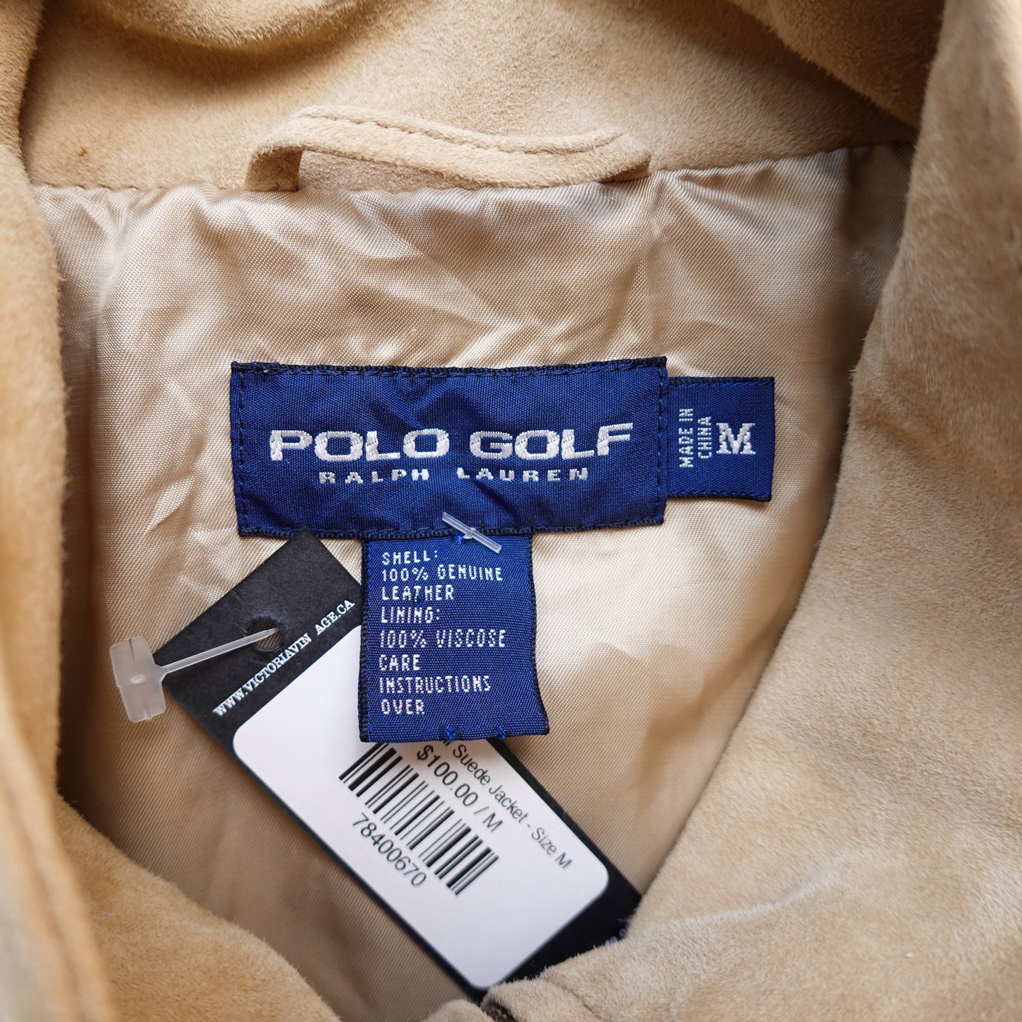 Polo RL Golf Suede Jacket - Size M