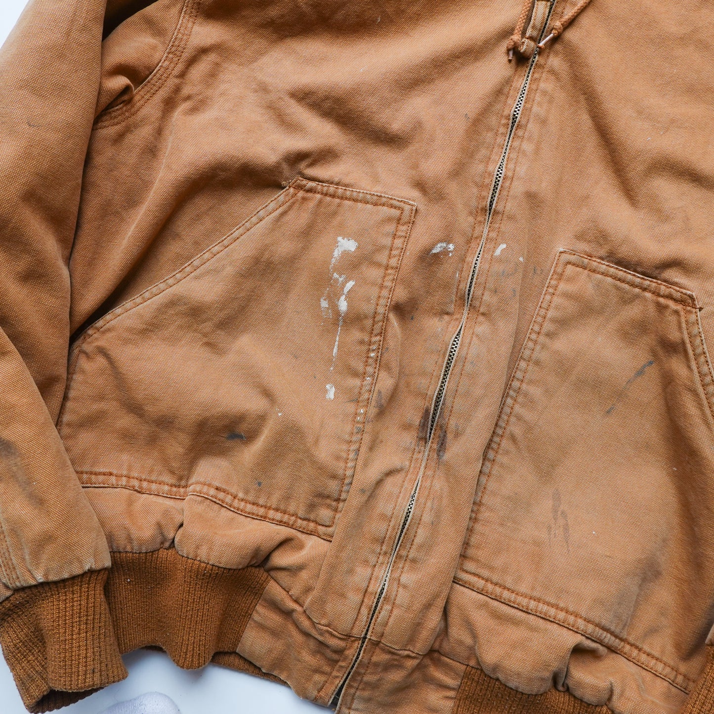 Hooded Painter Work Jacket Fleece-Lined - Size XL