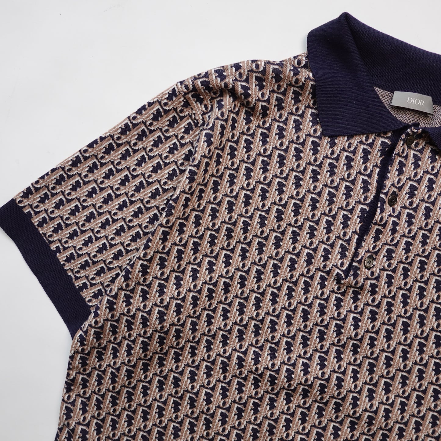 Dior Oblique Monogram Polo Shirt - Size M
