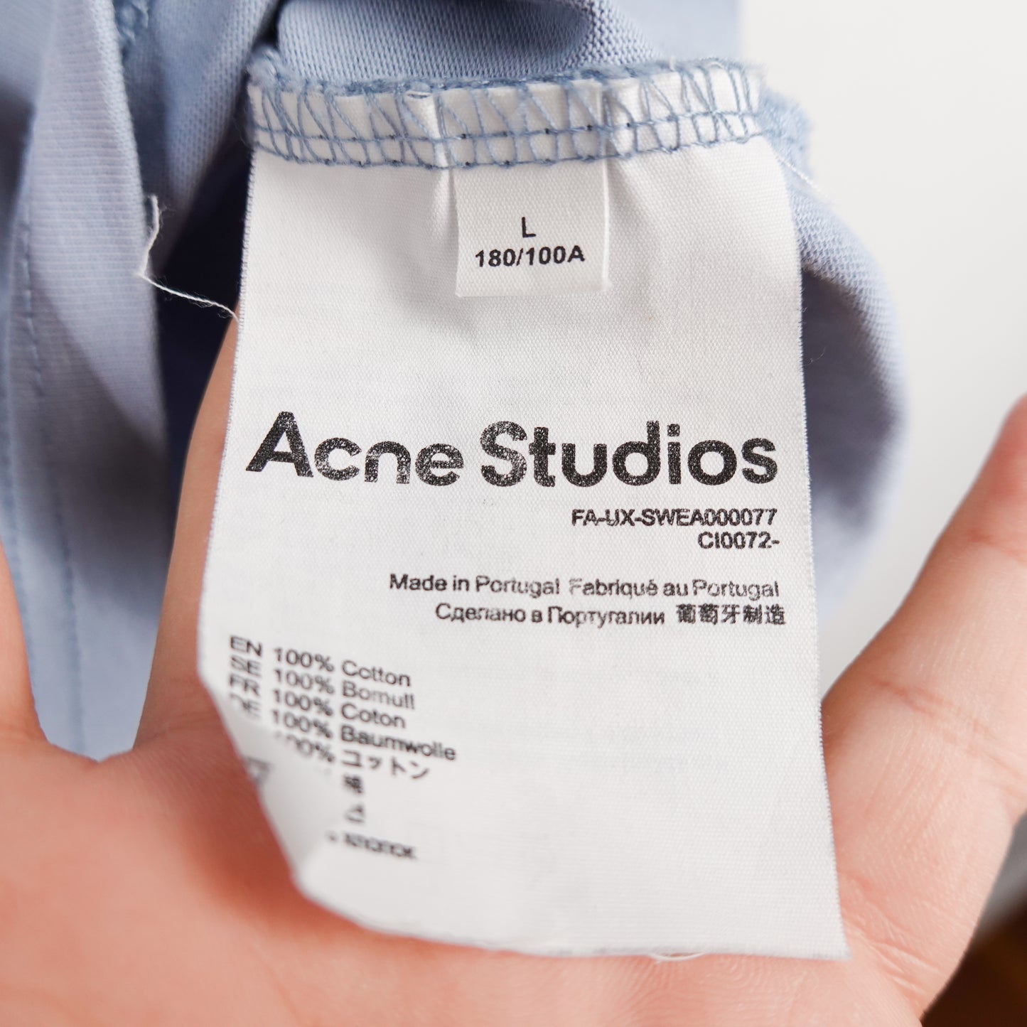 Acne Studio Blue Tee - Size L