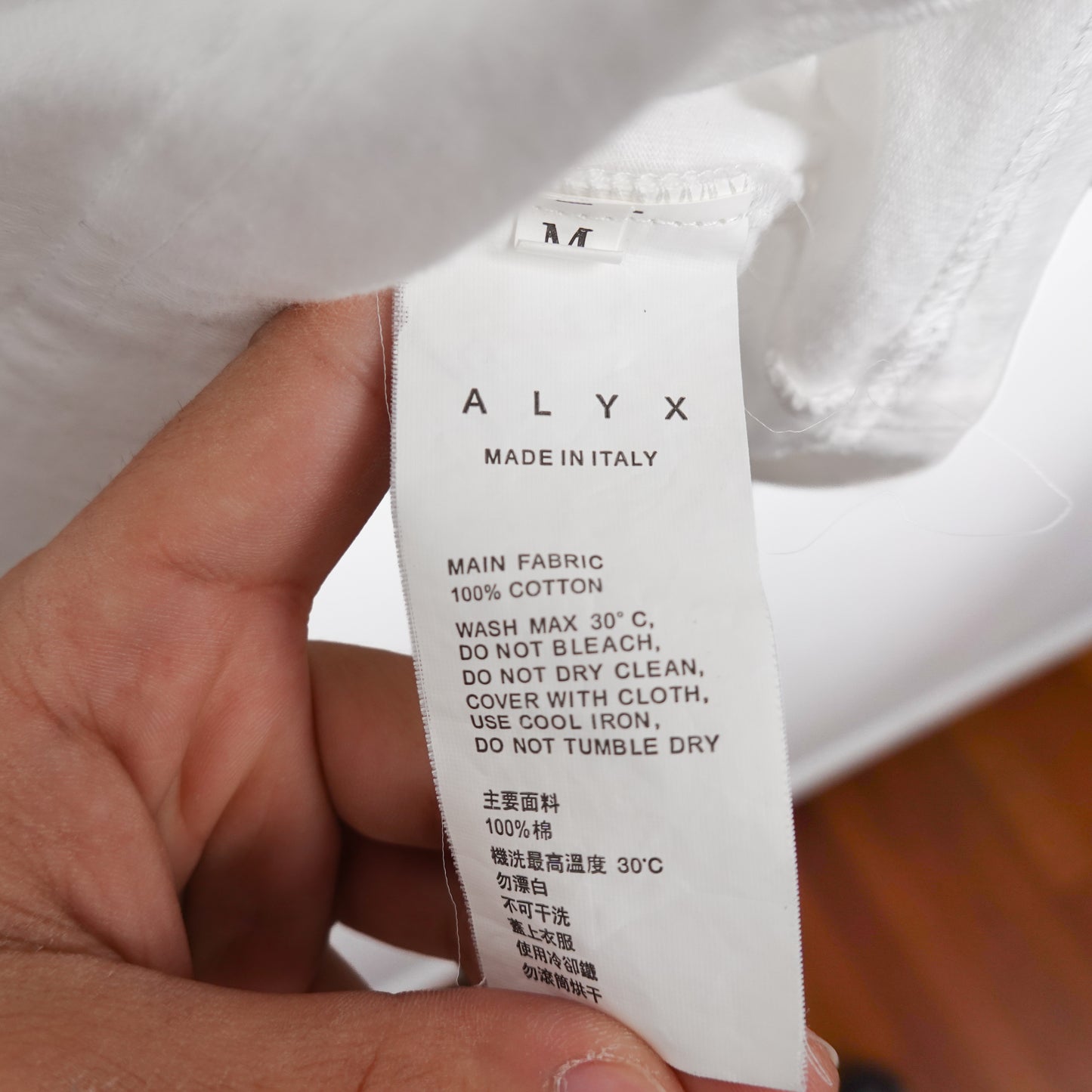 Alyx White Logo Tee - Size M