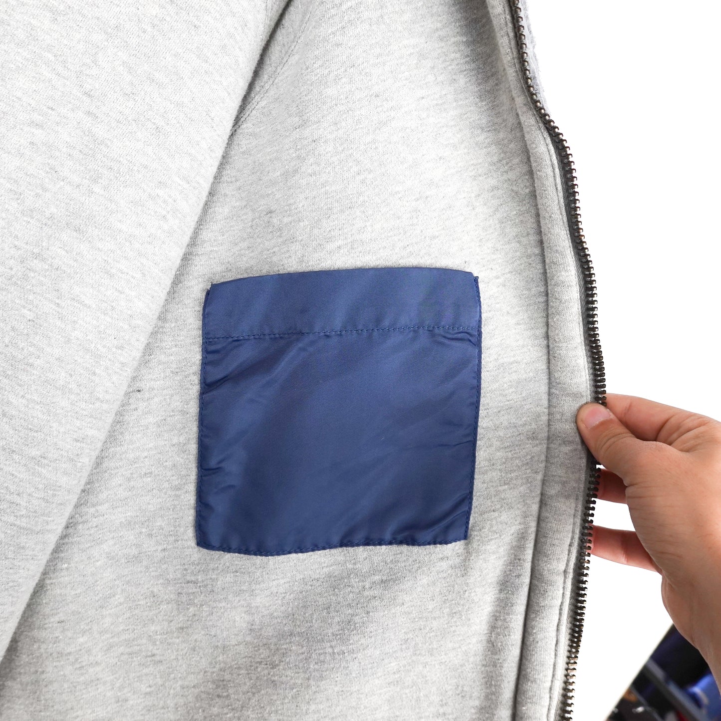 Vintage Silver Tab Fleece Zip - Size XL