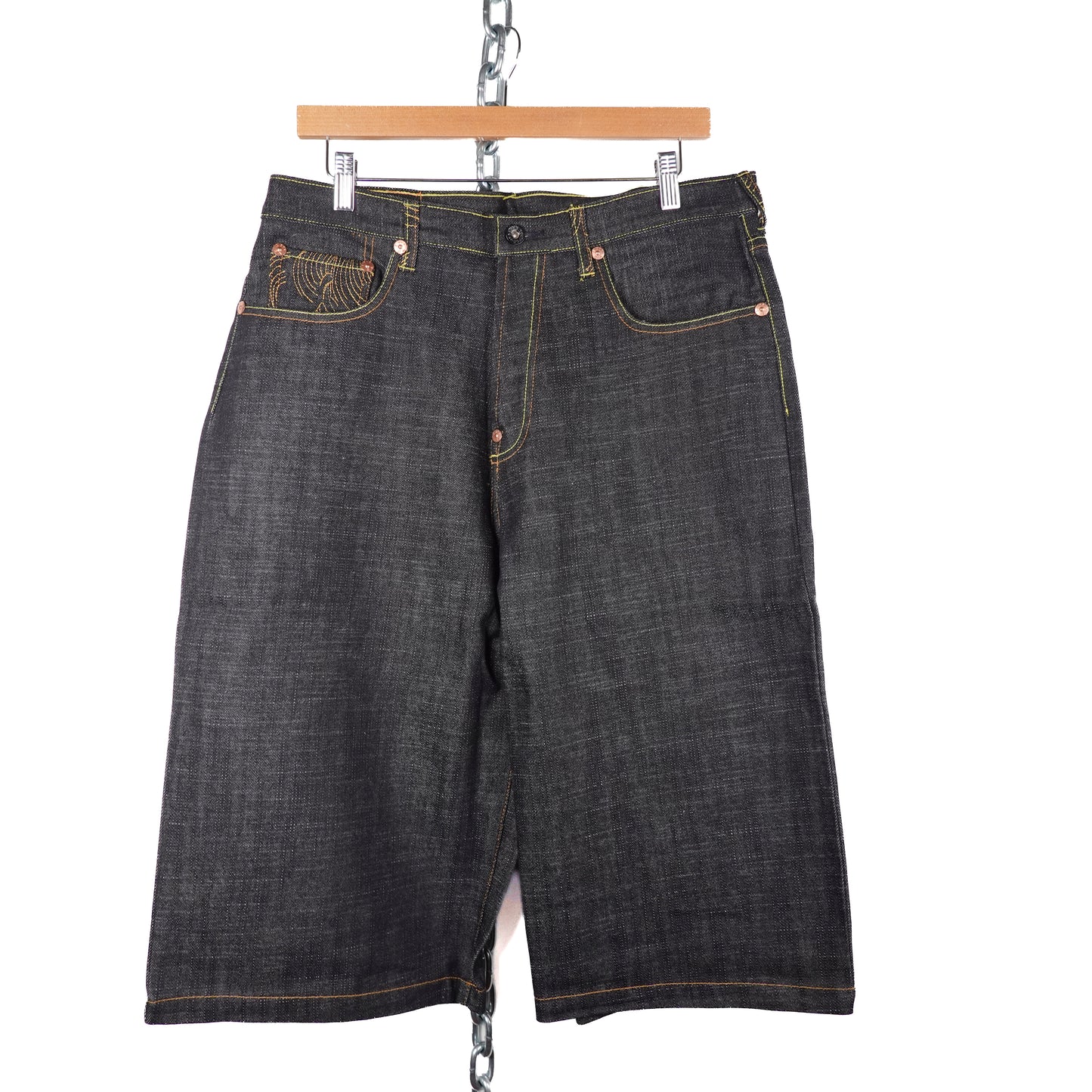 Red Monkey Raw Denim Lion Jorts - Multiple Sizes
