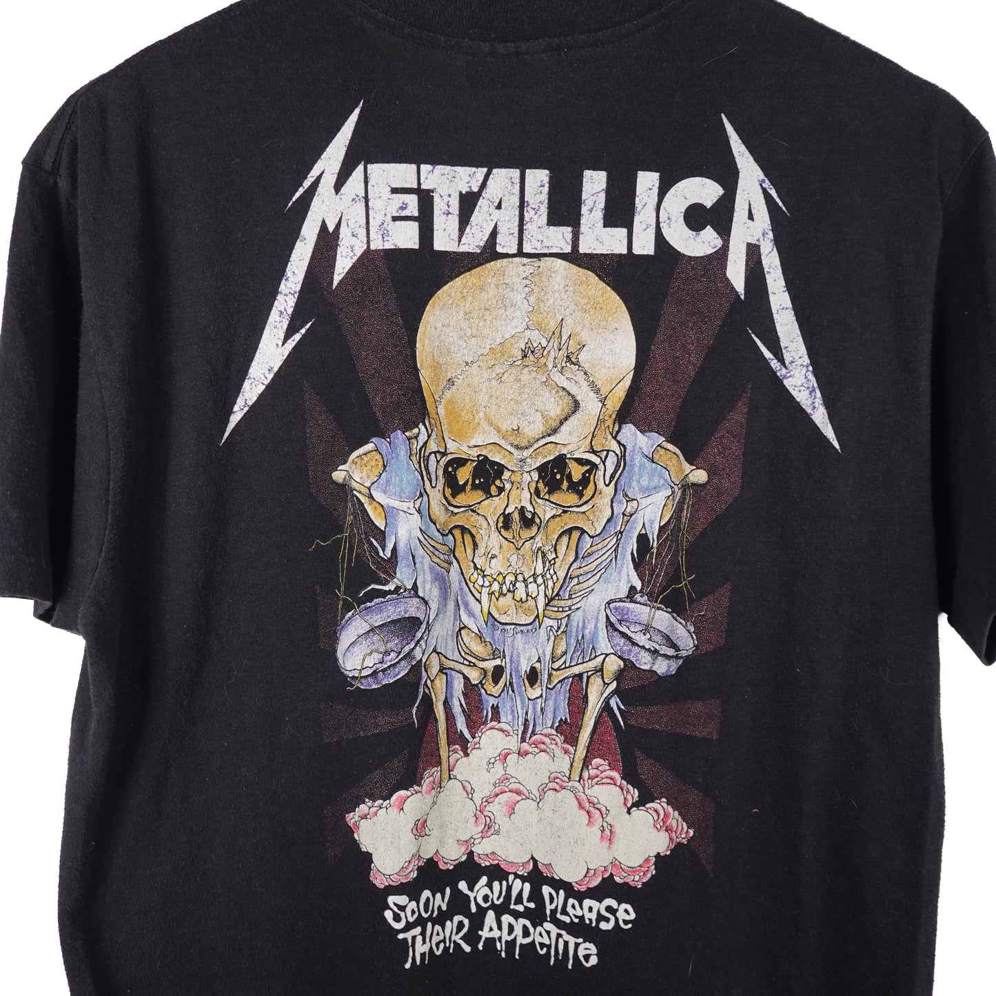 1989 Metallica Their Money Tips Her Scale Tour Tee - Size L