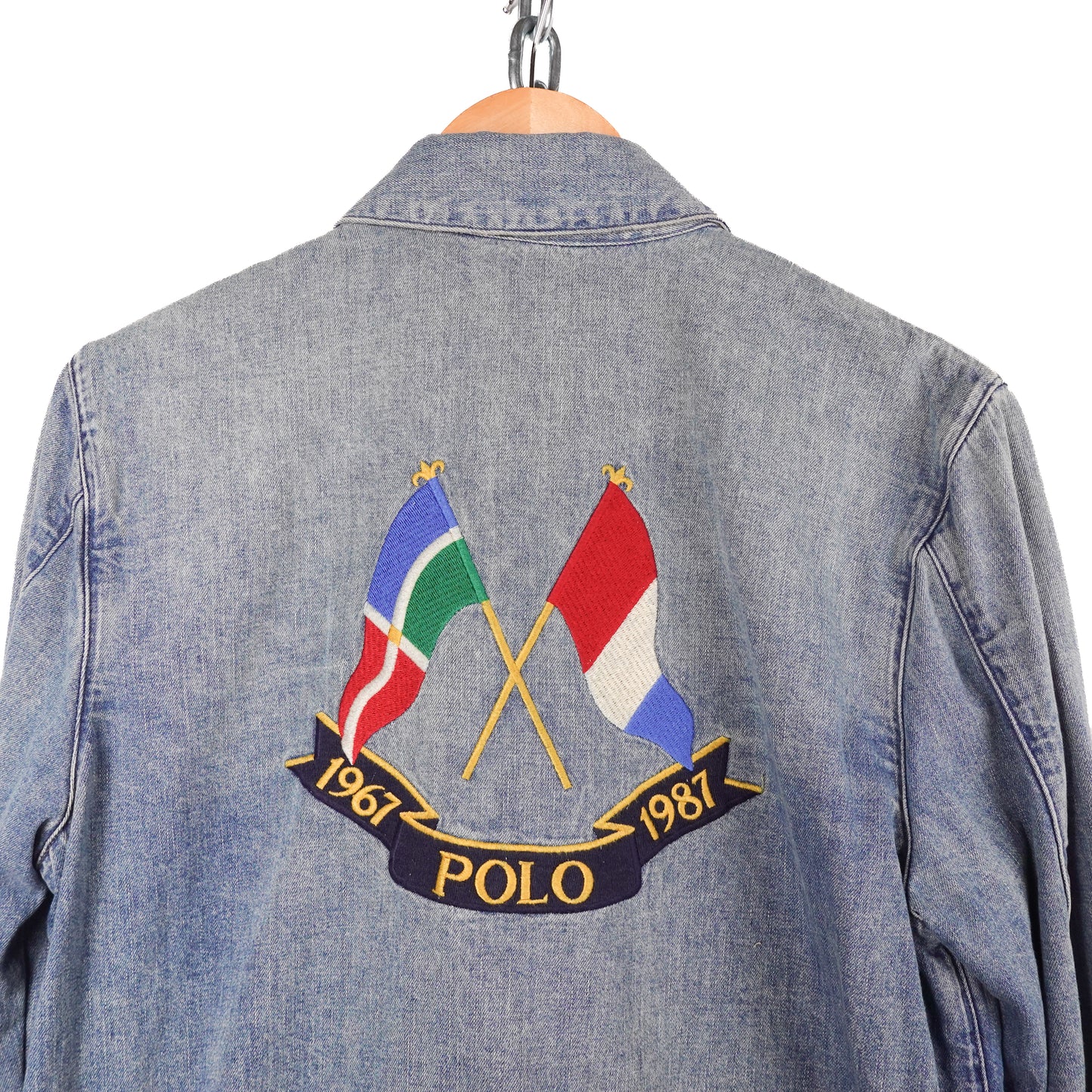 Polo RL Cross Flags Denim Jacket - Size S