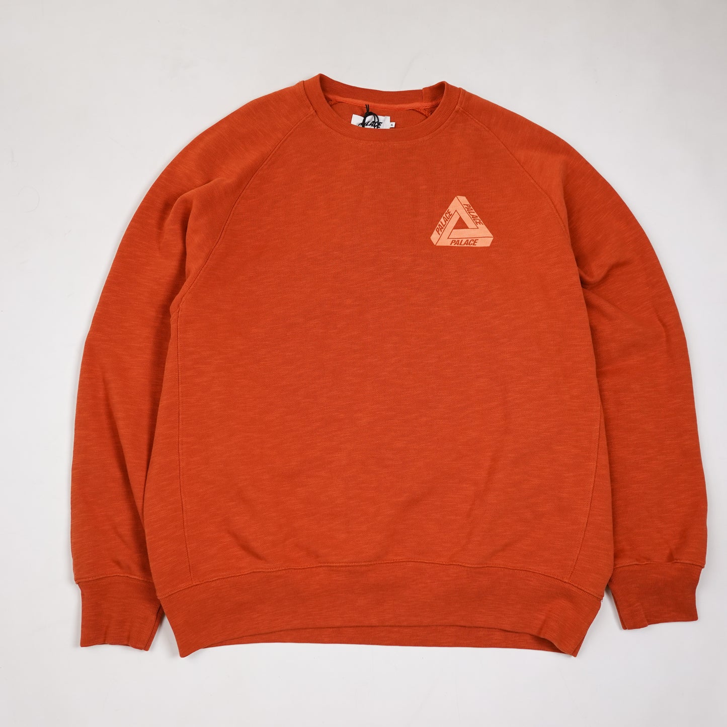 Palace Tri-Ferg Slub Crewneck RUST - Size XL