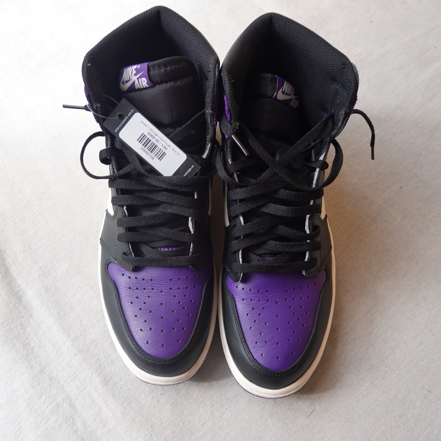 Jordan 1 OG High Court Purple - Size 13