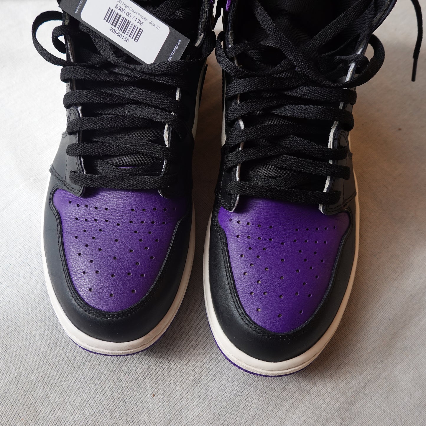 Jordan 1 OG High Court Purple - Size 13