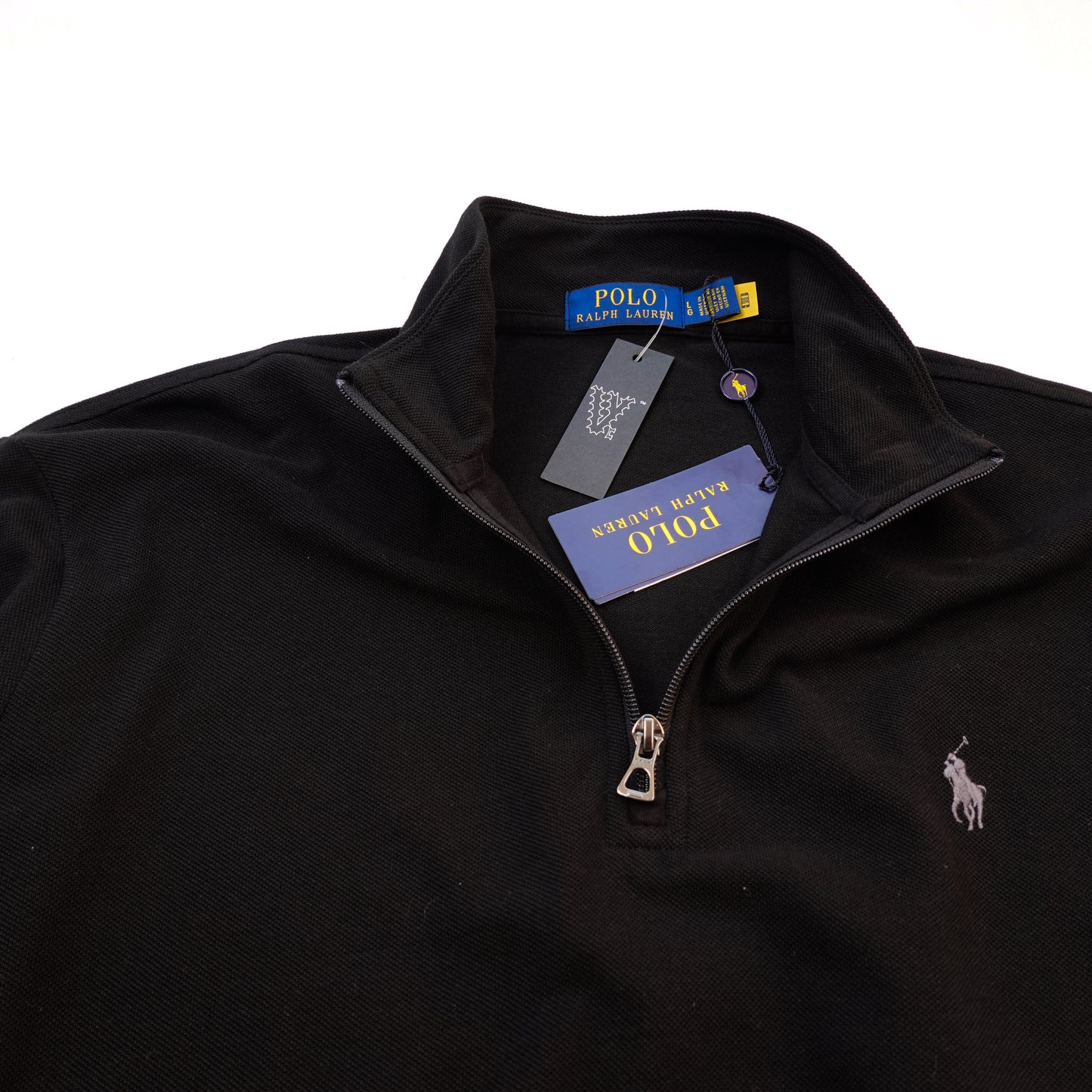 Polo RL 1/4 Black Zip Up - Size L