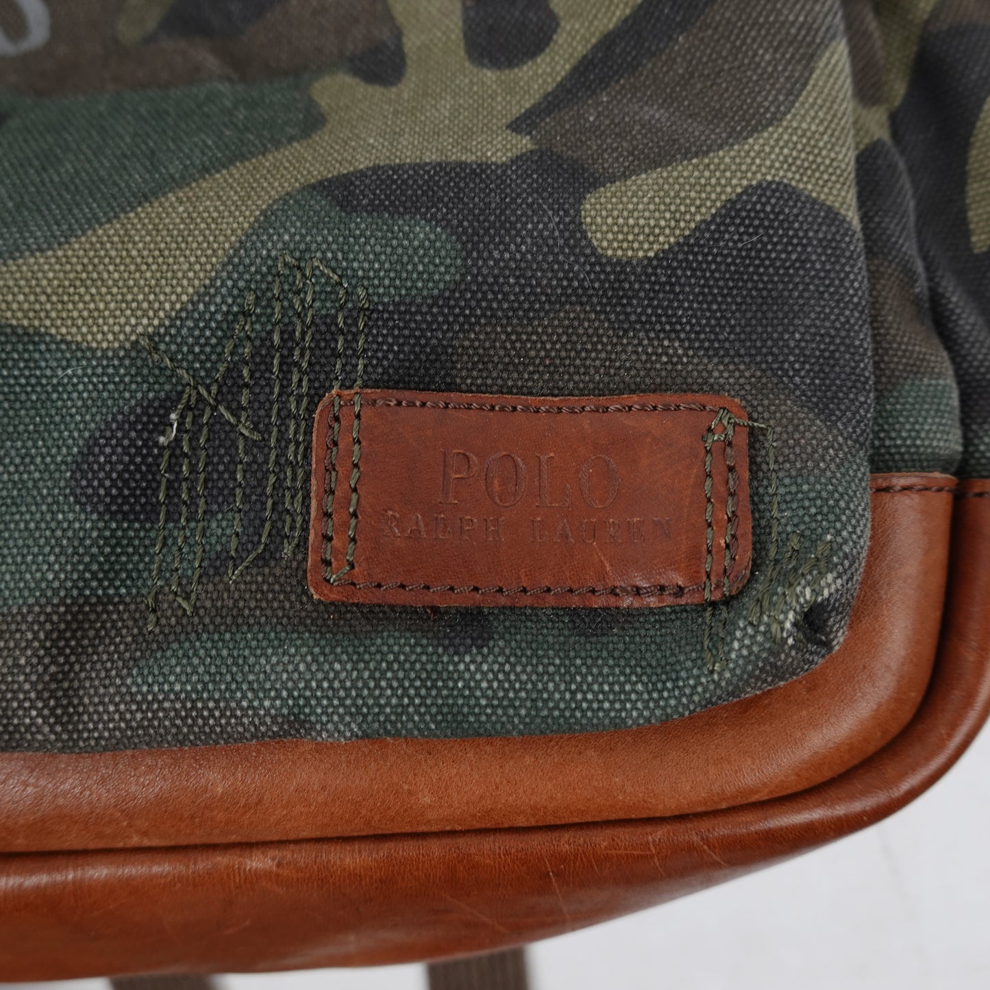Polo RL Tiger Patch Canvas Camo Backpack