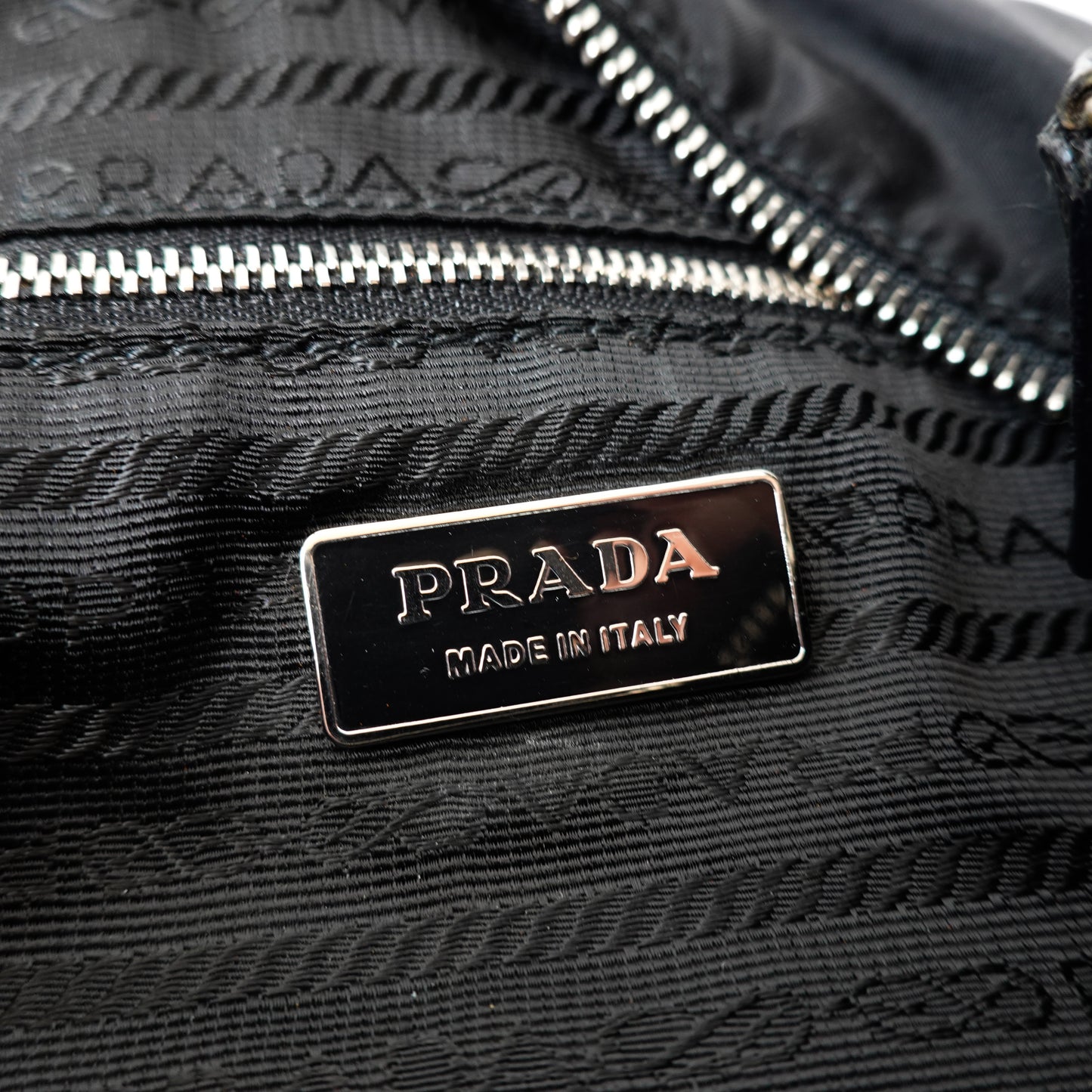 Vintage Prada Nylon & Leather Hand Bag