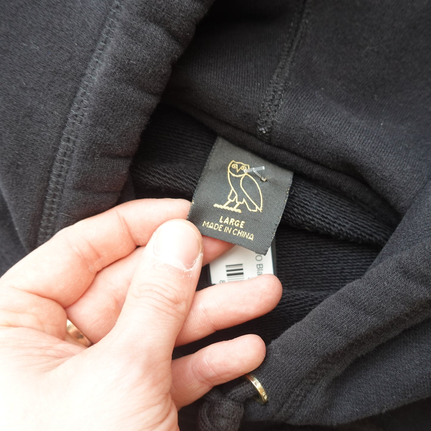 OVO Black Hoodie - Size L