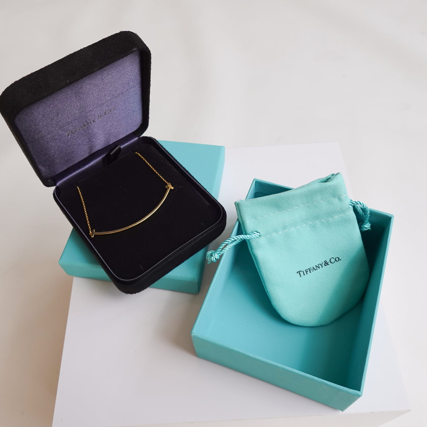 Tiffany Au 750 Gold Smile Necklace