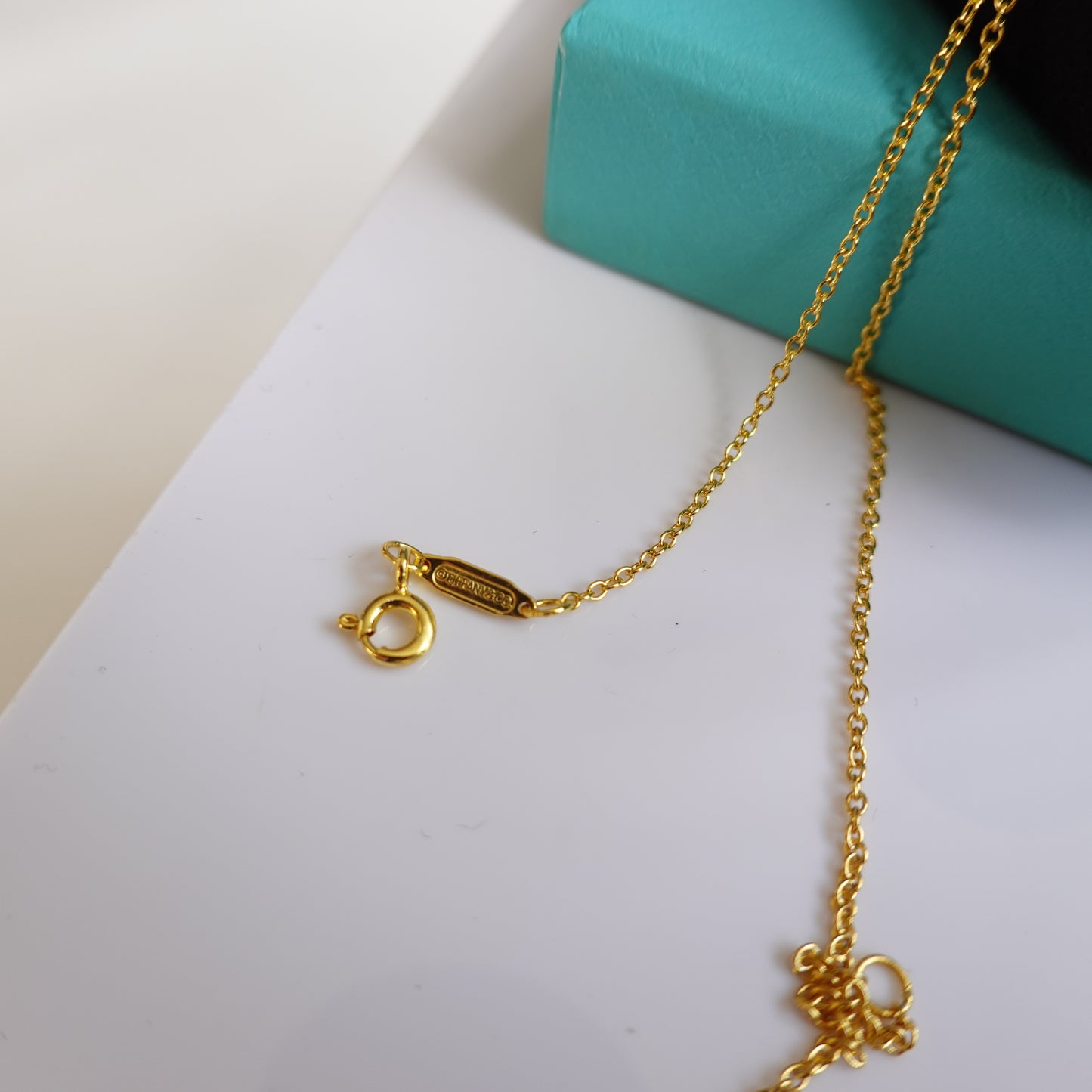 Tiffany Au 750 Gold Smile Necklace