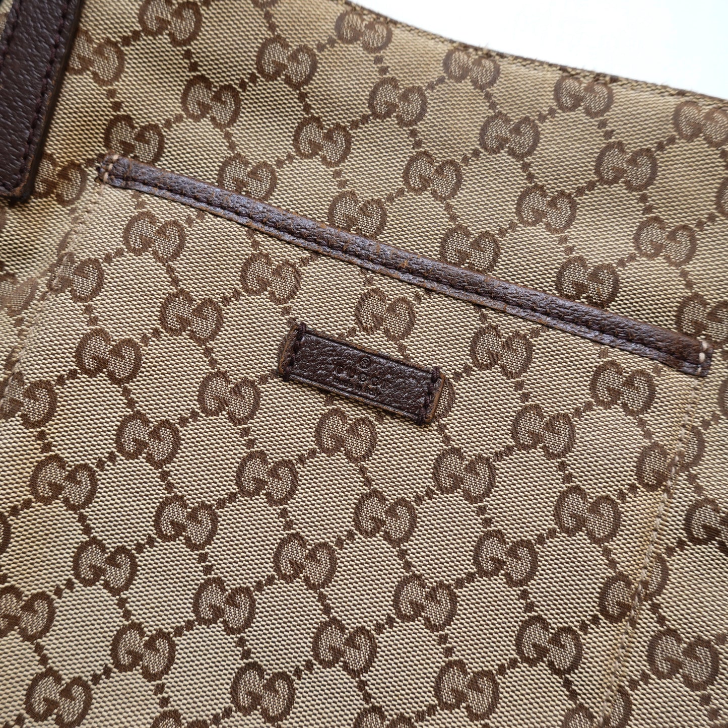 Gucci Monogram Canvas Shoulder Bag