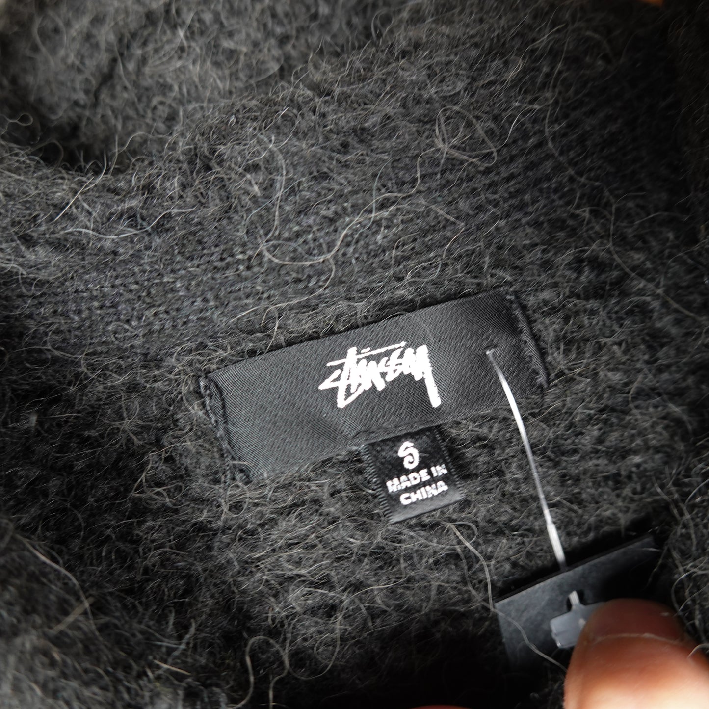 Stussy Alpaca Wool Zip Up - Size S