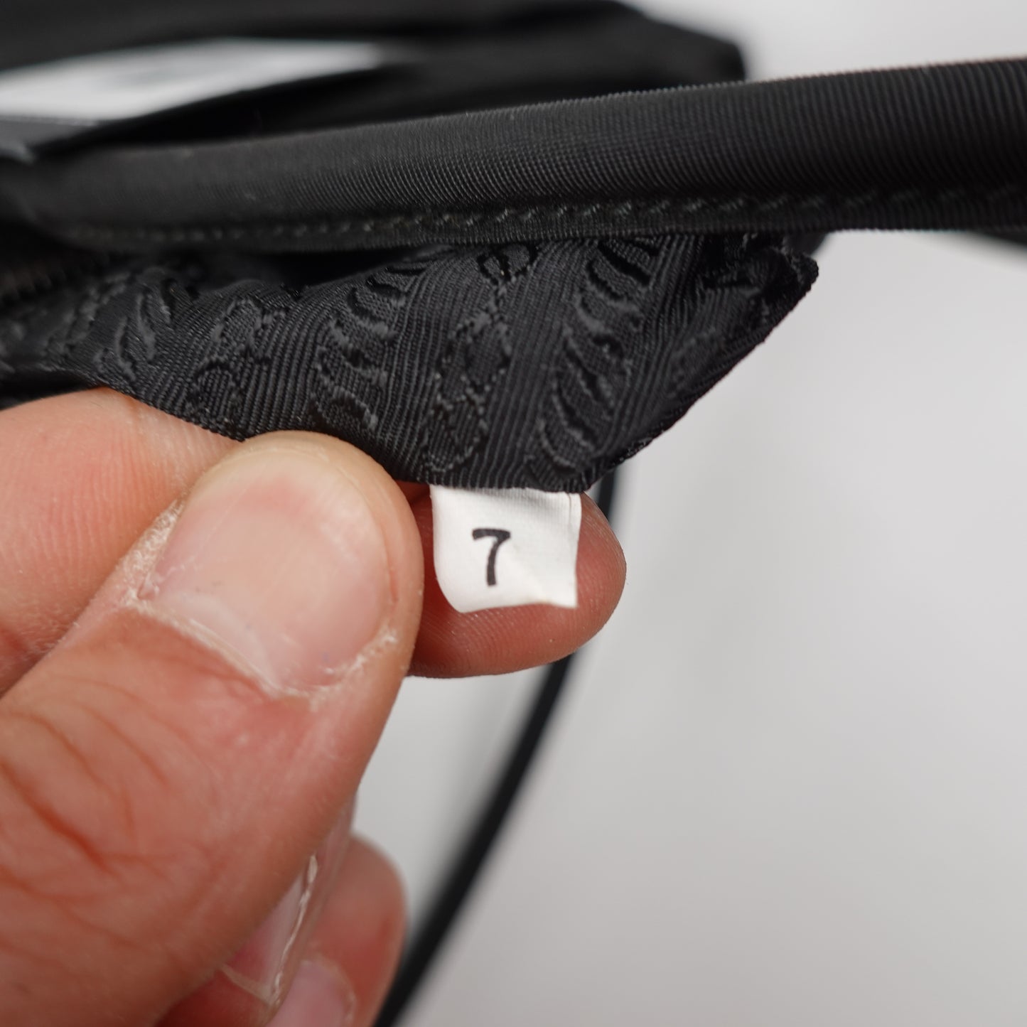 Prada Side Triangle Nylon Tote Bag