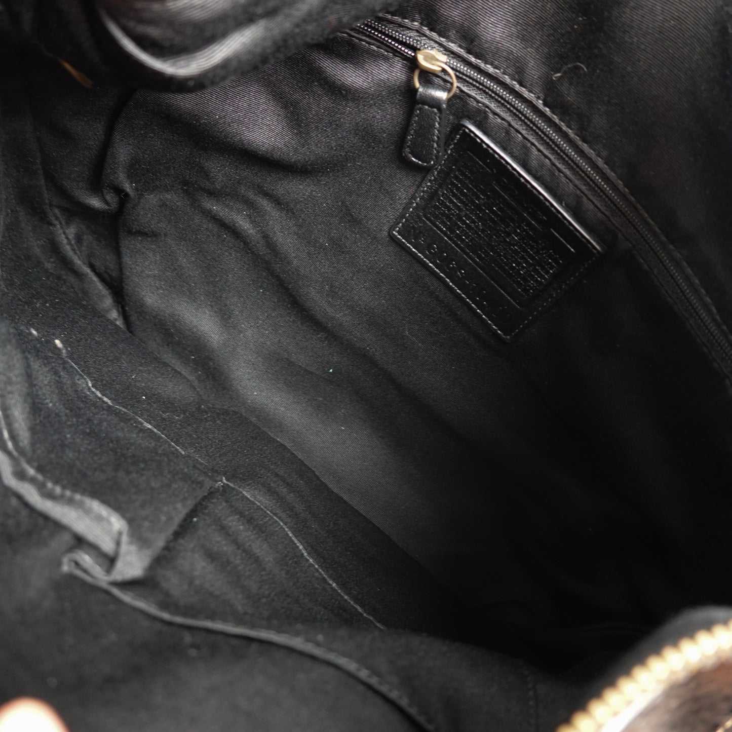 Coach Pebbled Leather Lace Up Shoulder Bag