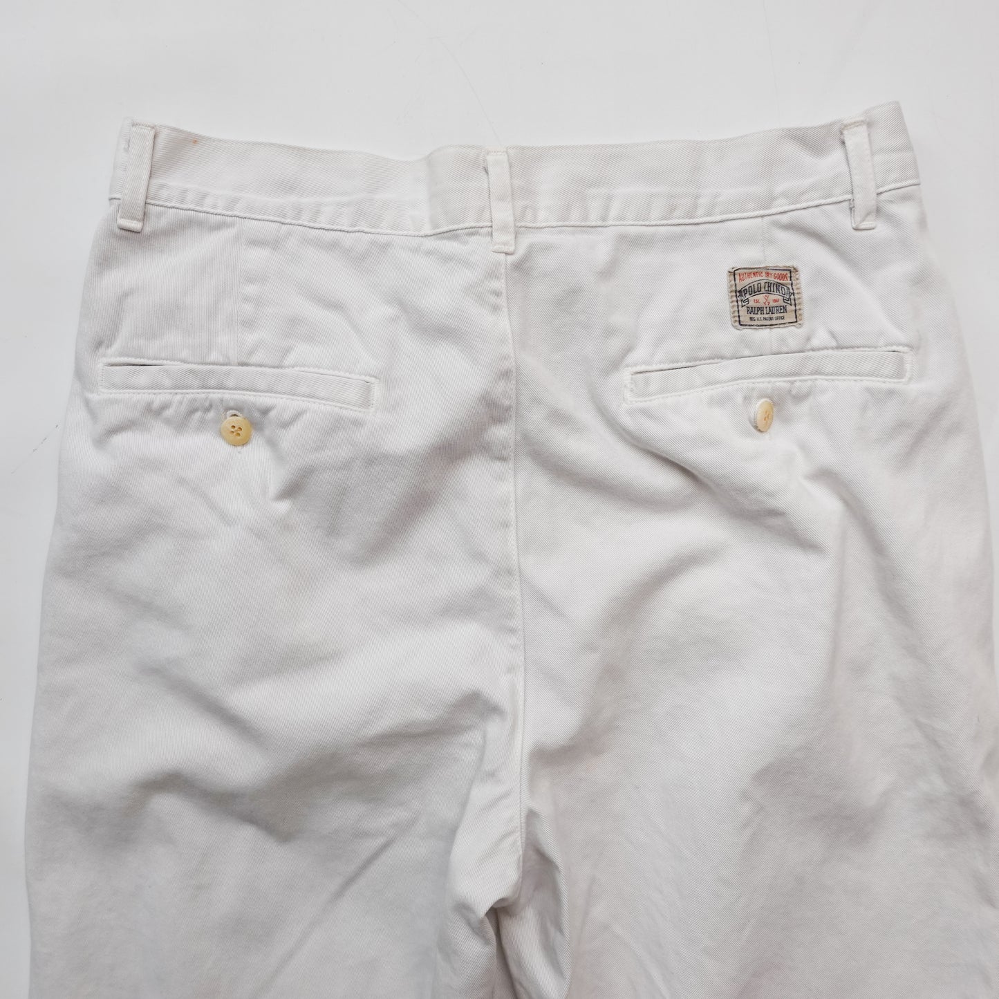 Vintage Polo Ralph Lauren White Chinos - Size 28