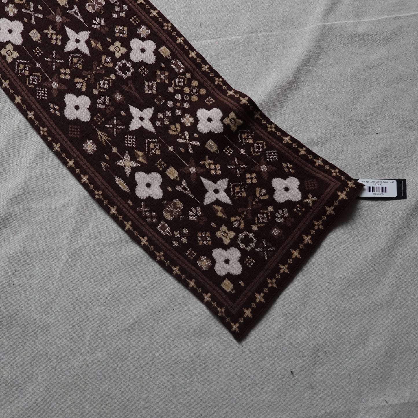 Vintage Louis Vuitton Wool Scarf
