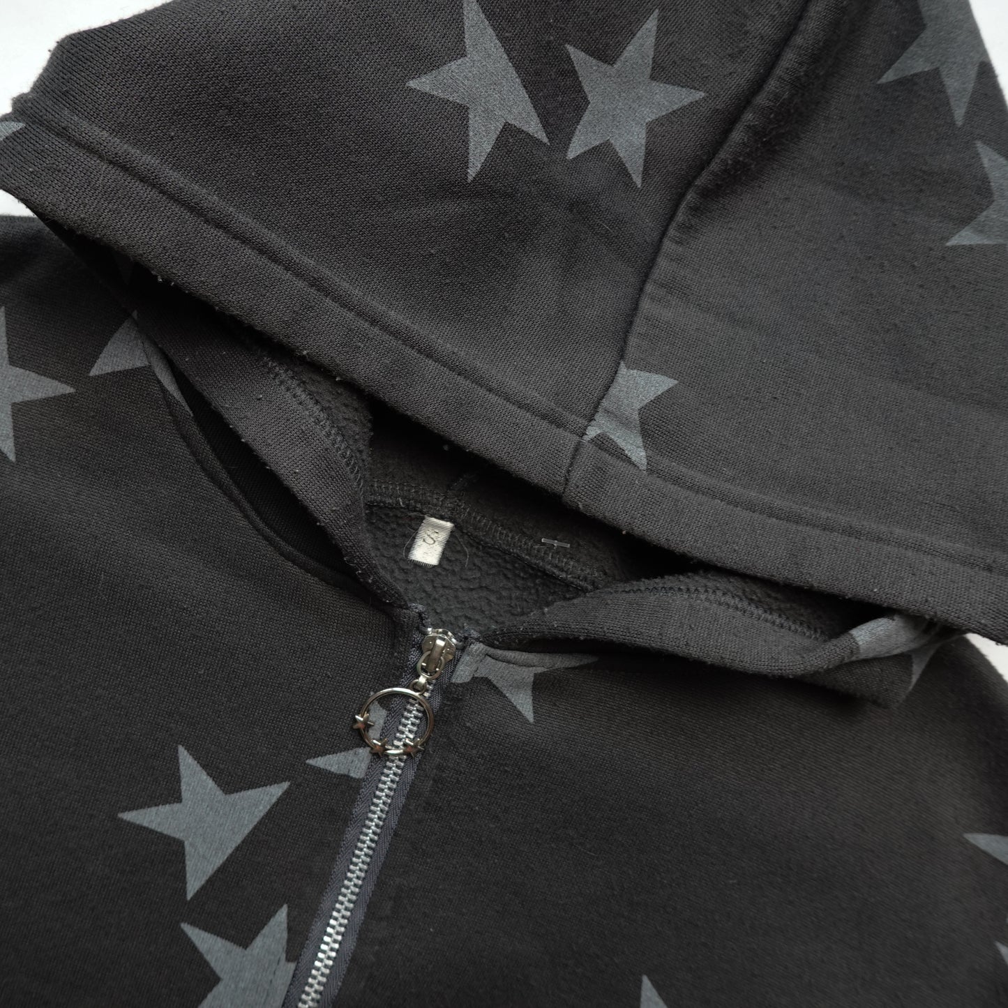 Star Zip Up Hoodie - Size L