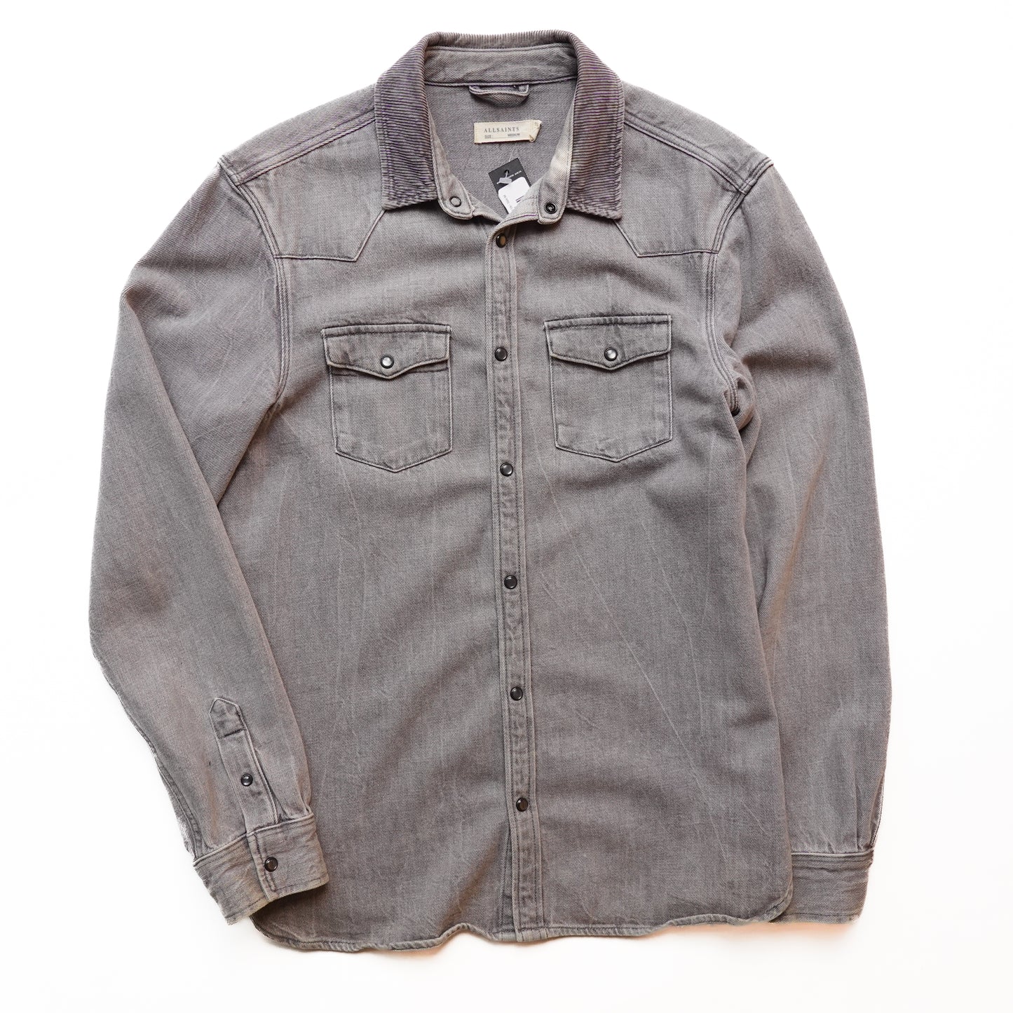 All Saints Denim Button Up - Size M