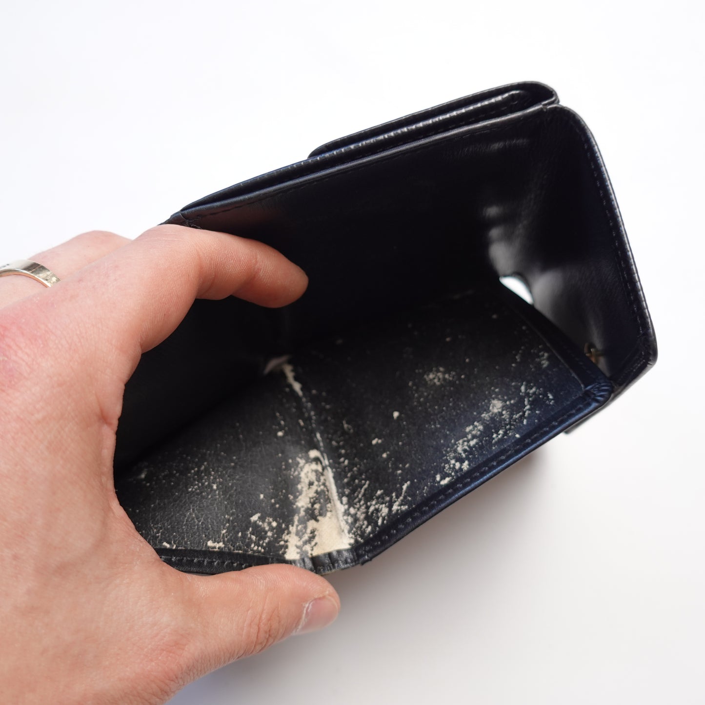 Louis Vuitton Black Epi Tri-Fold Wallet