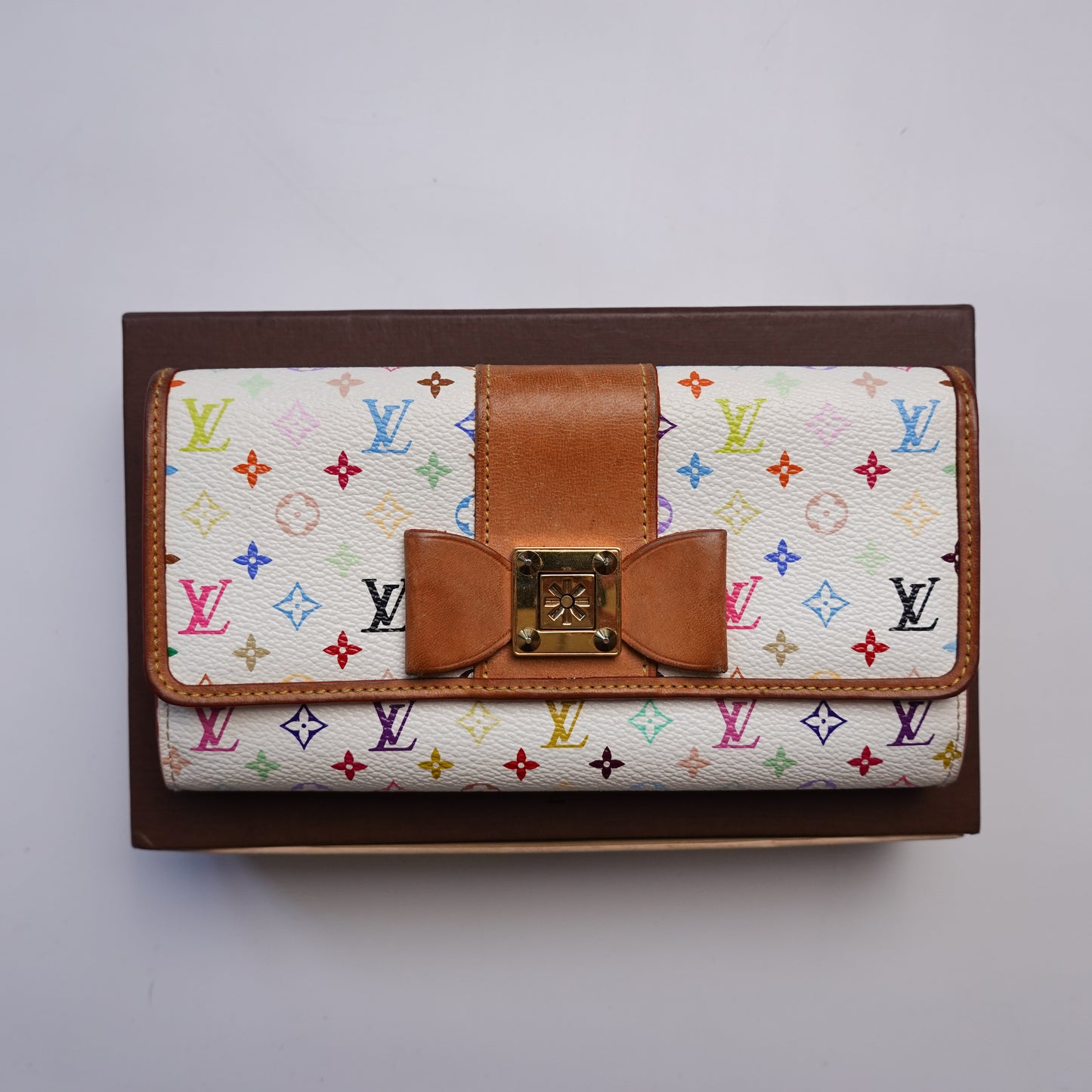 2011 Louis Vuitton Multicolore Sarah Noeud Wallet