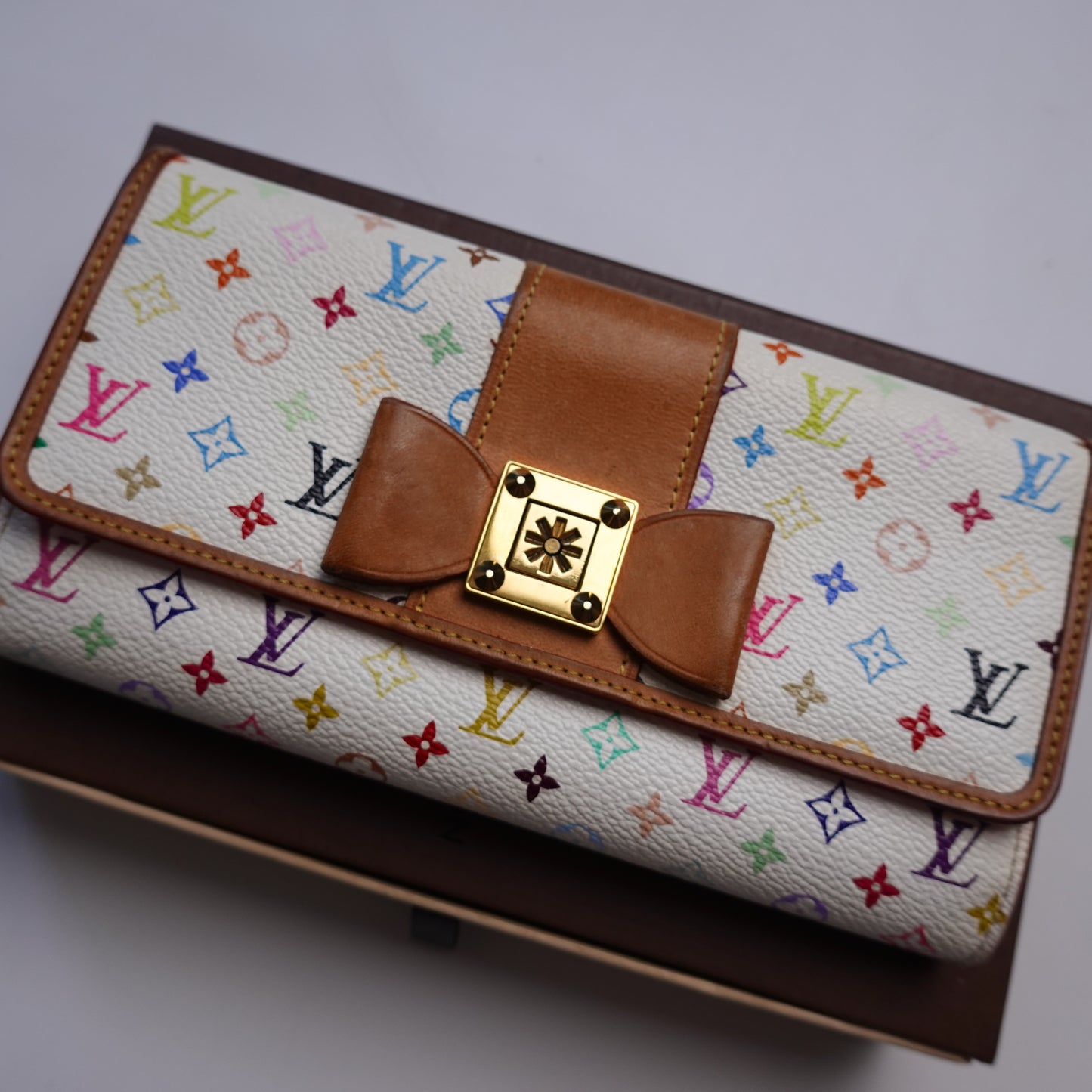 2011 Louis Vuitton Multicolore Sarah Noeud Wallet