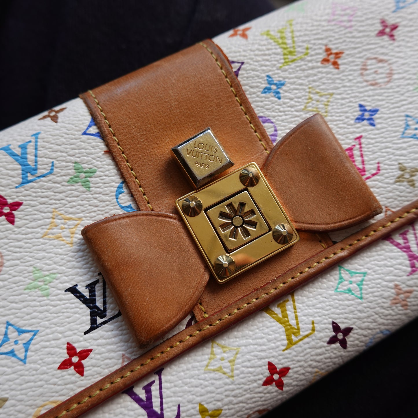 2011 Louis Vuitton Multicolore Sarah Noeud Wallet