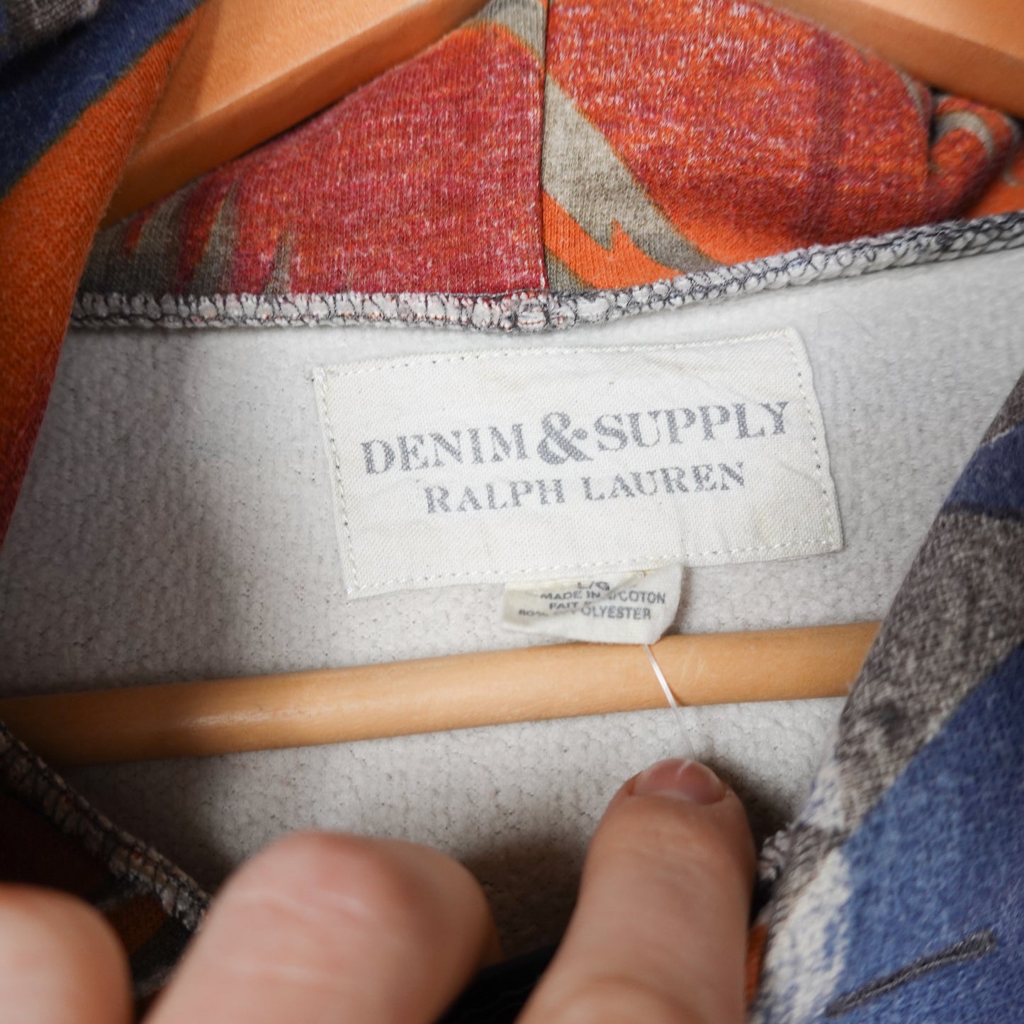 Ralph Lauren Denim & Supply Aztec Hoodie - Size L