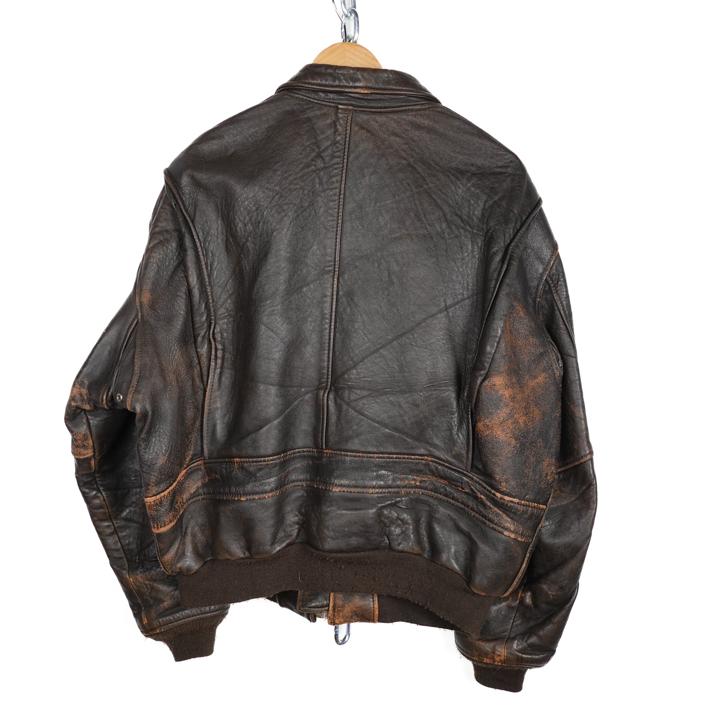 1980s Avirex A-2 Leather Jacket - Size L