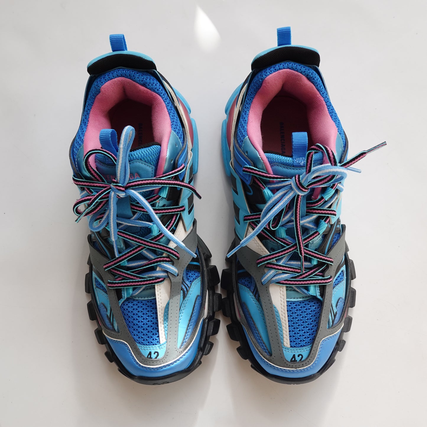 Balenciaga Track 'Light Blue Pink' - Size 9
