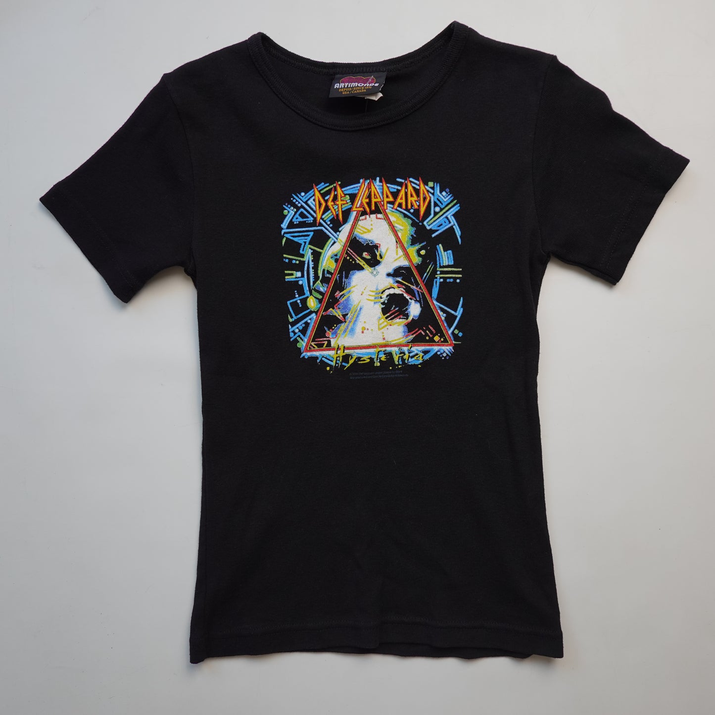 2004 Def Leppard Baby Tee - Womens L