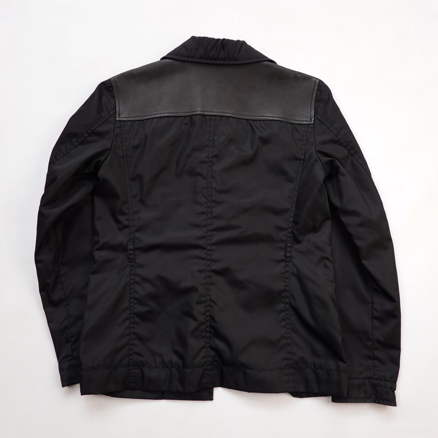Prada Leather/Nylon Jacket - Size 38