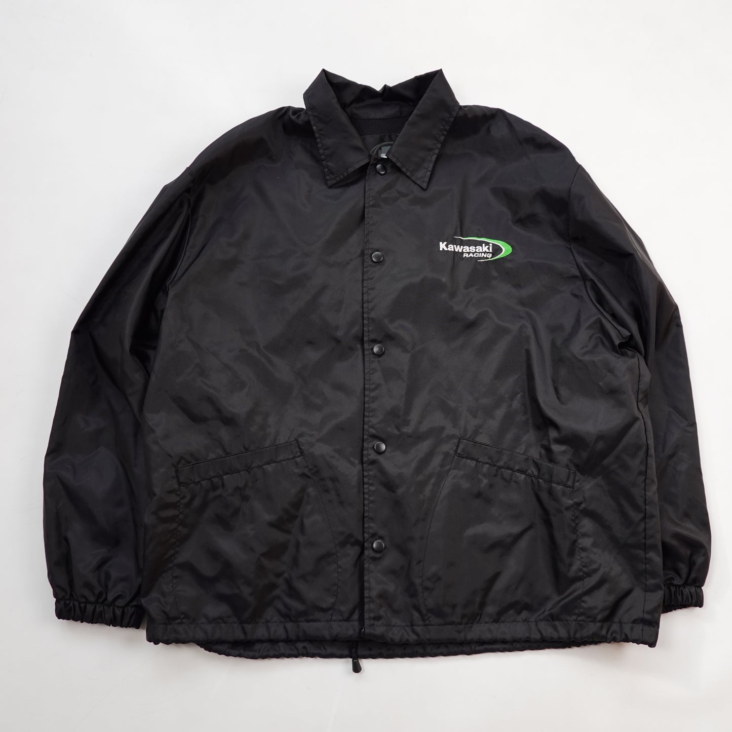 Vintage Kawasaki Racing Coach Jacket - Size XL