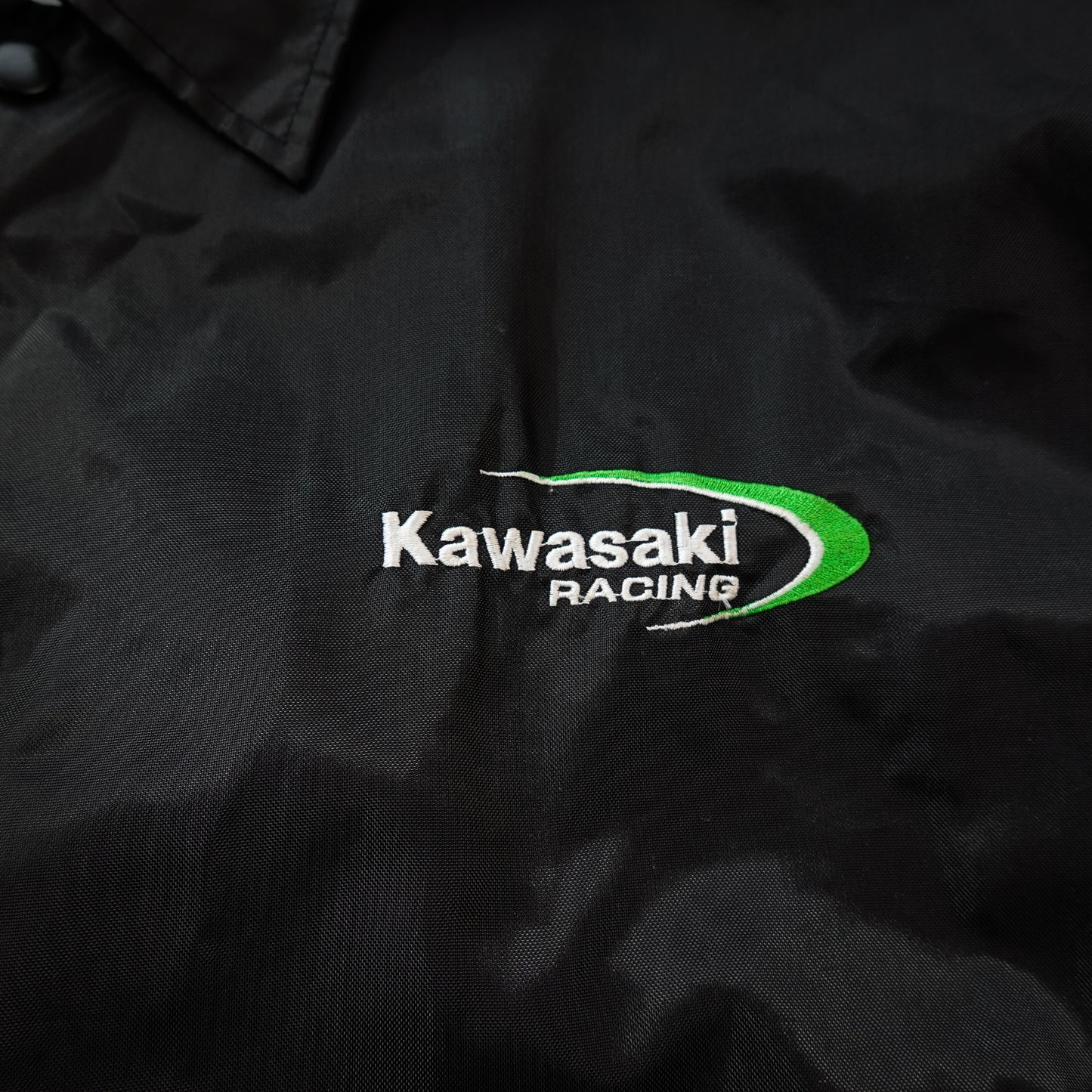 Vintage Kawasaki Racing Coach Jacket - Size XL