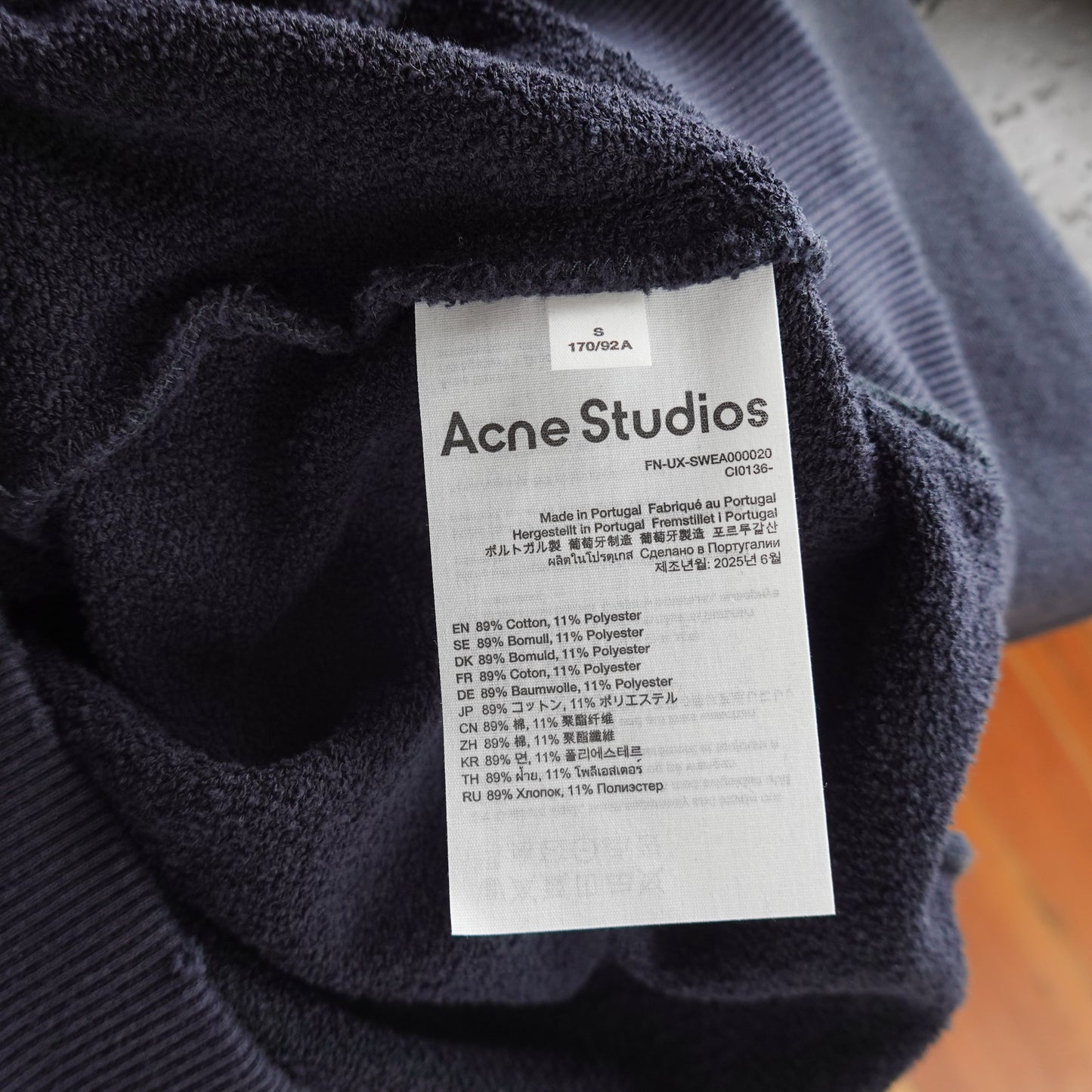 Acne Studios Pre Distressed Stockholm Hoodie - Size S