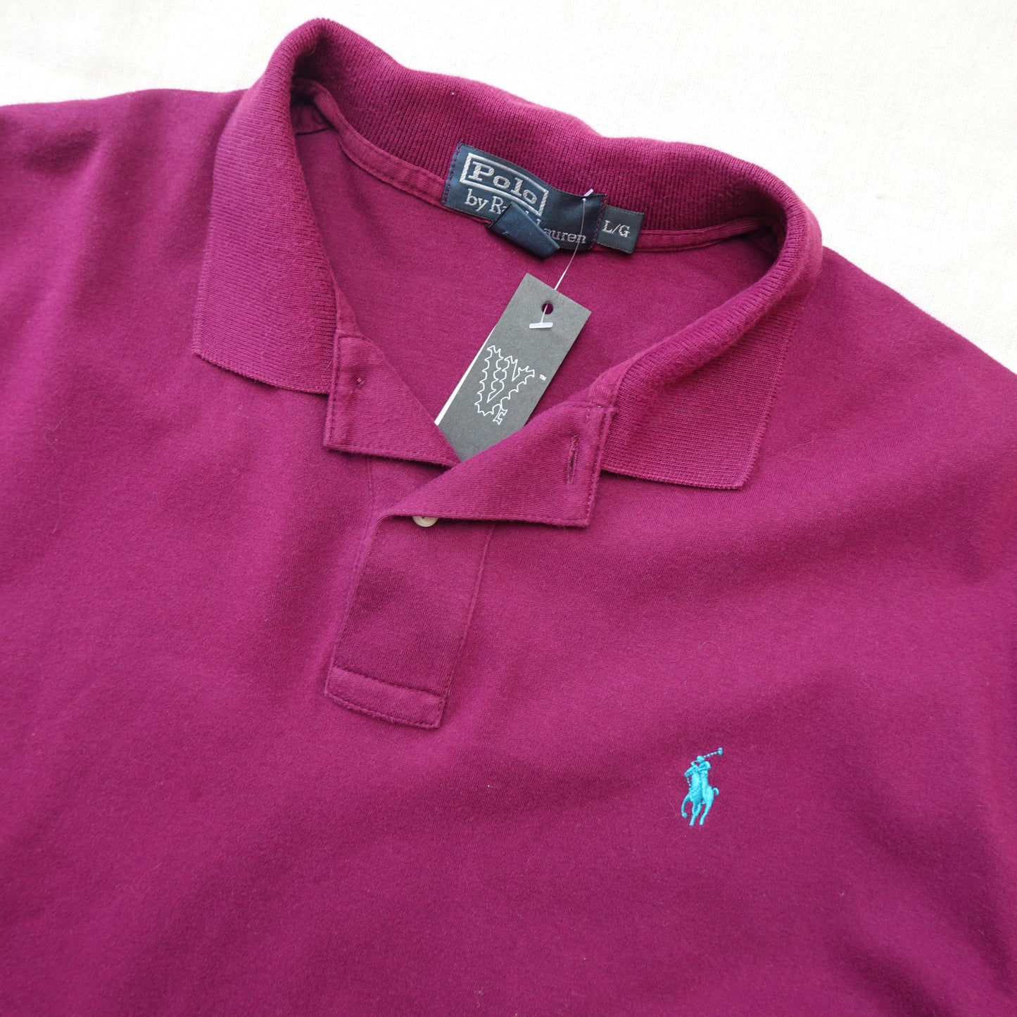 Polo RL Polo Shirt MAROON - Size XL