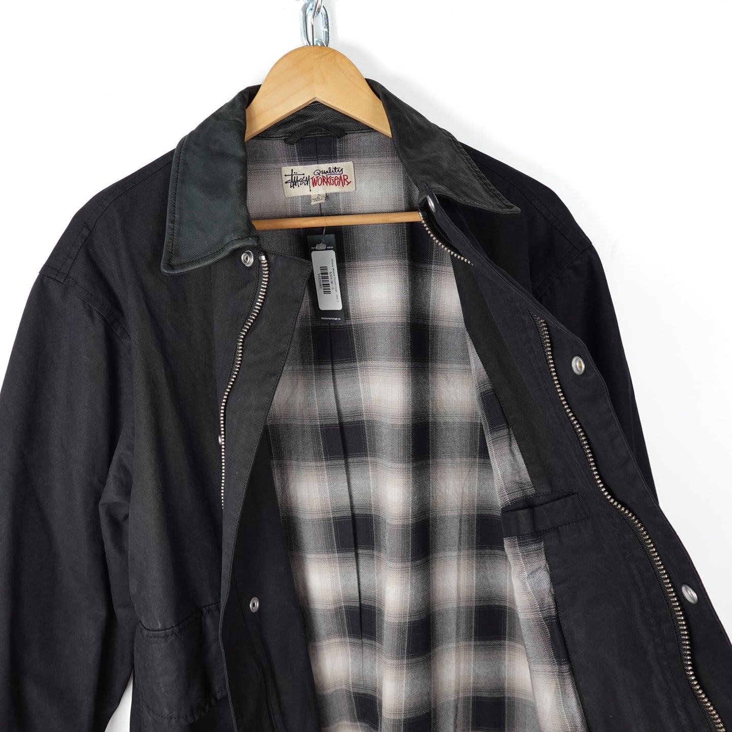 Stussy Waxed Trench Coat - Size S