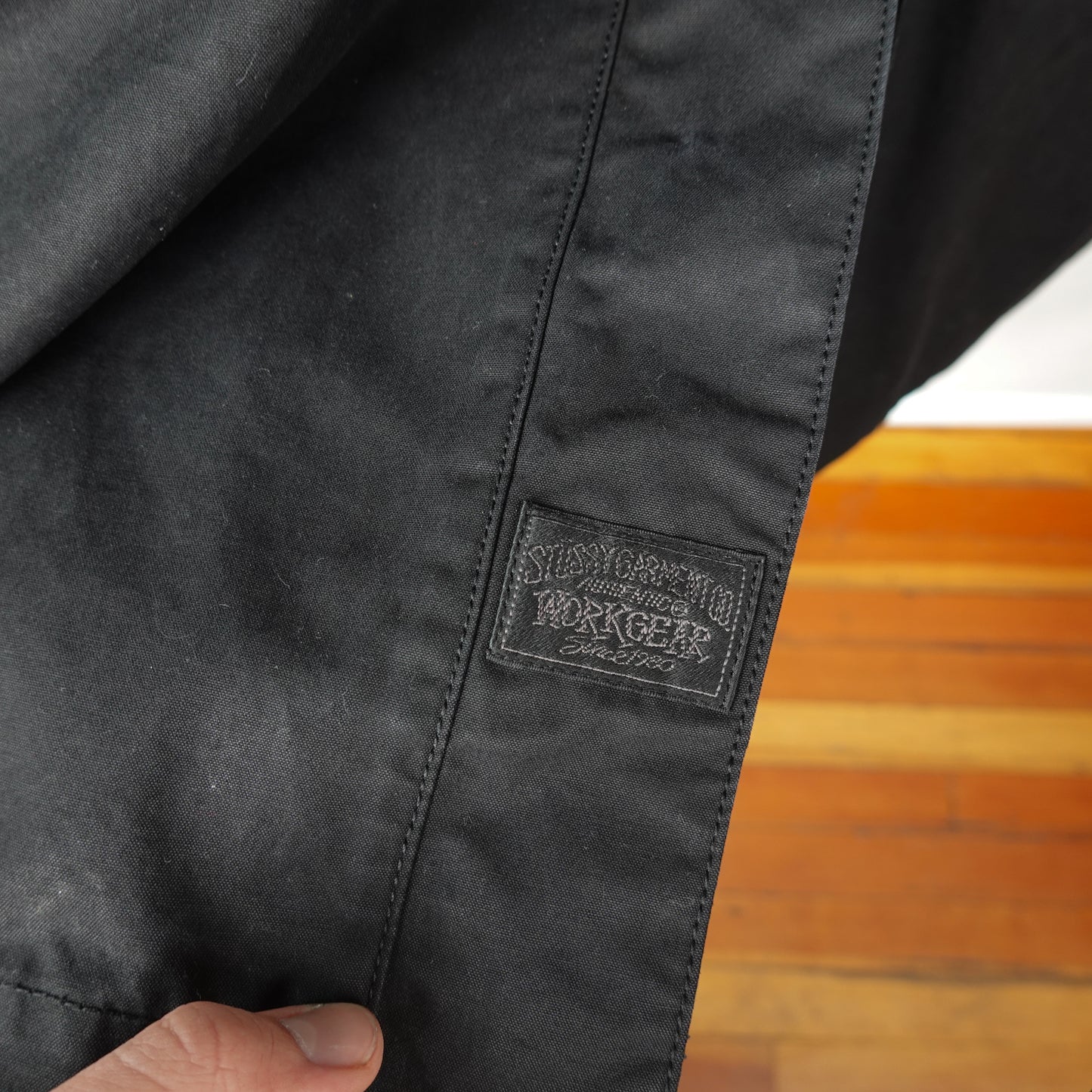 Stussy Waxed Trench Coat - Size S