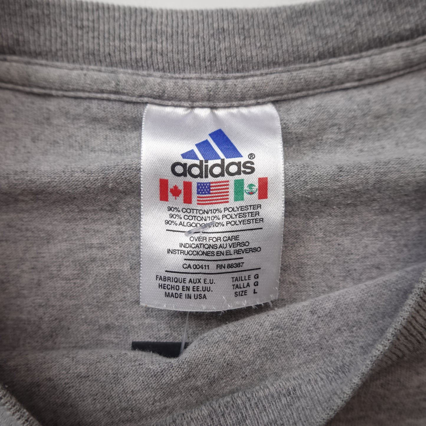 Vintage Adidas Tee GREY - Size XL