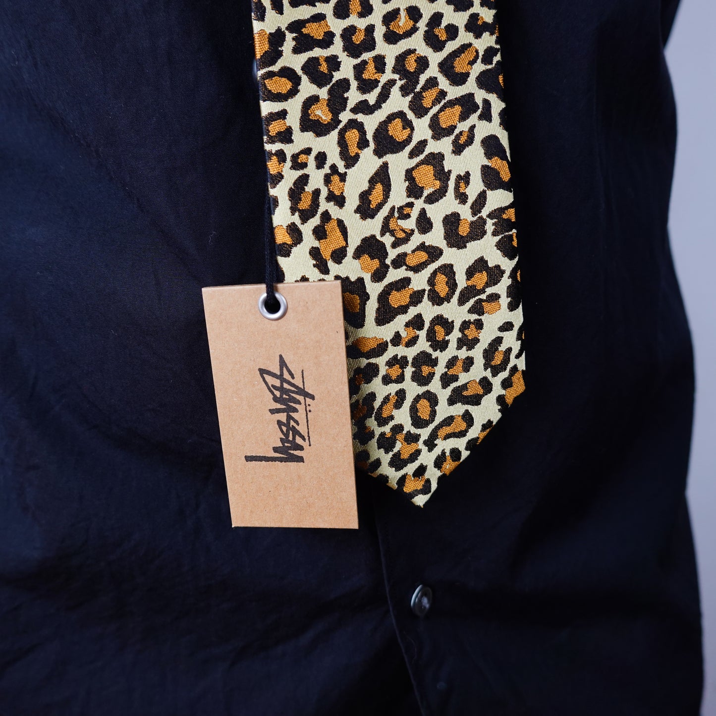 Stussy Jacquard Leopard Tie
